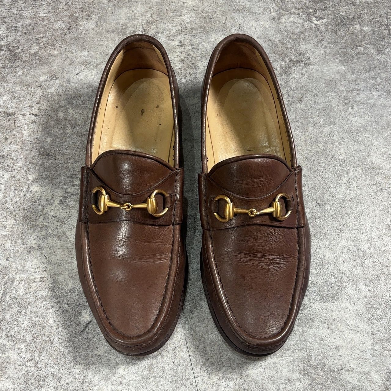 GUCCI グッチ ローファー *vintage* GUCCI グッチ OLD GUCCI / ITALY製 Brown ホースビットローファー 41