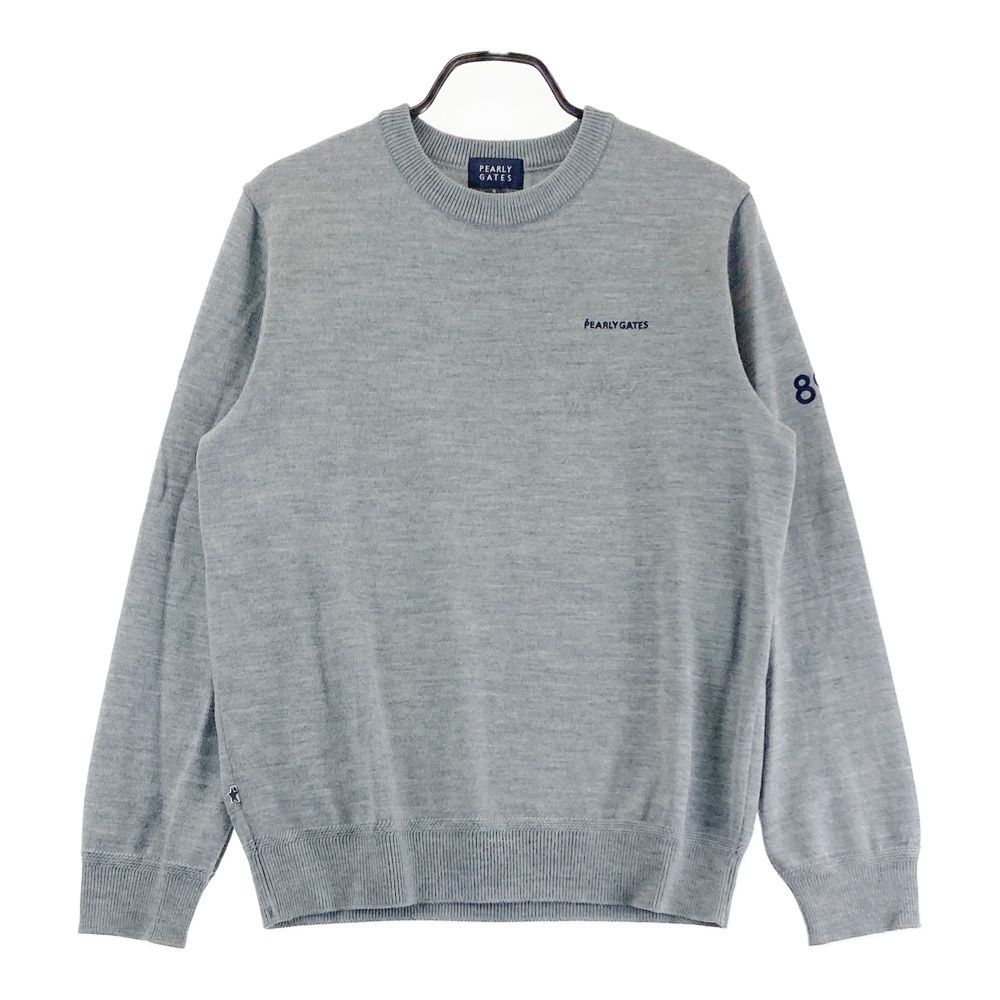 サイズ：5 PEARLY GATES パーリーゲイツ 053-2170109 ニット セーター グレー系 [240101587803] ゴルフウェア メンズ ストスト