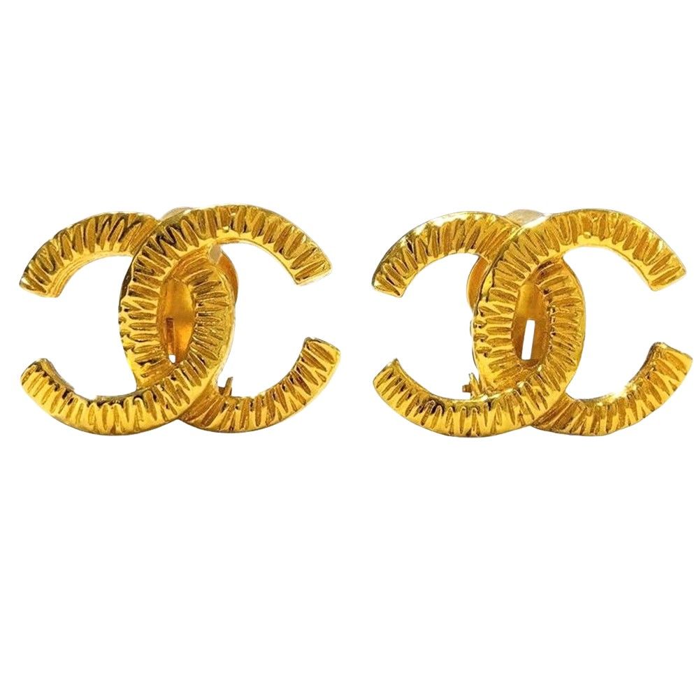 シャネル CHANEL ココマーク ヴィンテージ イヤリング GPg ゴールド【中古】