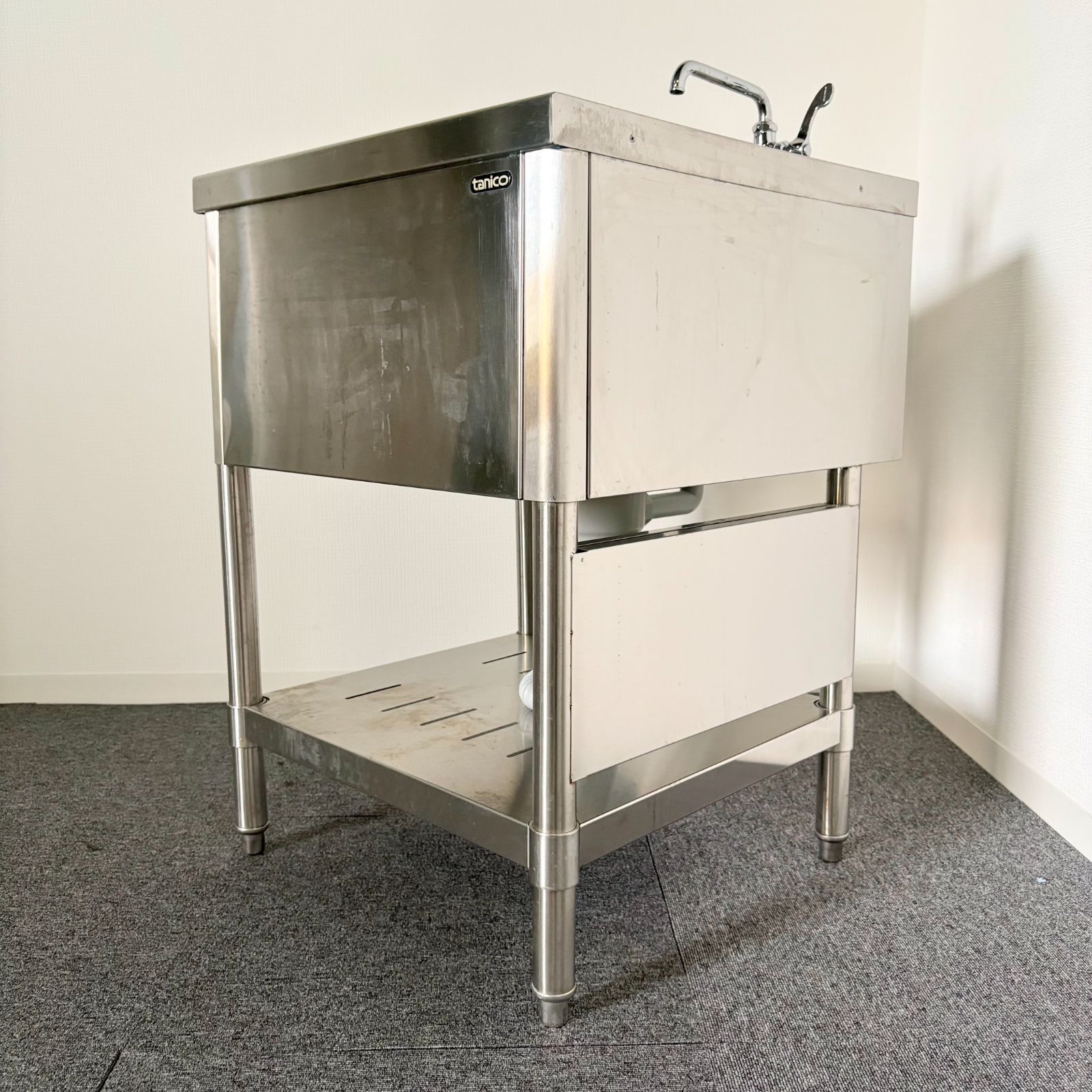 1槽シンク/タニコー/幅550mm×奥行600mm×高さ800mm/業務用/厨房機器 