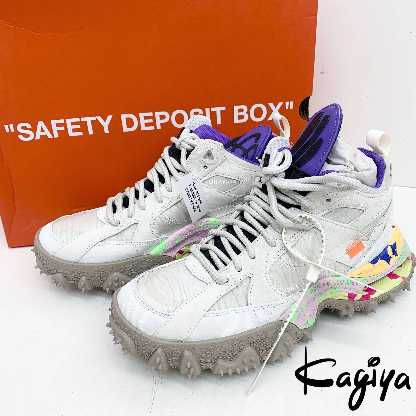 未使用 ナイキ NIKE × オフホワイト Off-White DQ1615-100 ナイキ エア テラ FORMA Air Terra Forma Summit White スニーカー ハイカット 28cm