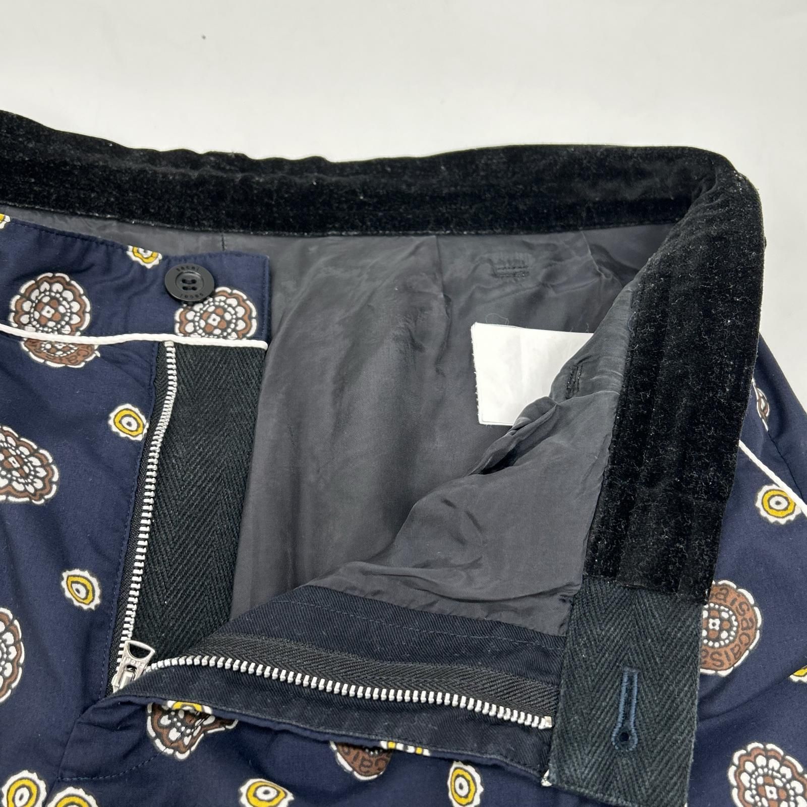 sacai サカイ 21-02538M 総柄 ベロア切替イージーパンツ 3 - メルカリ