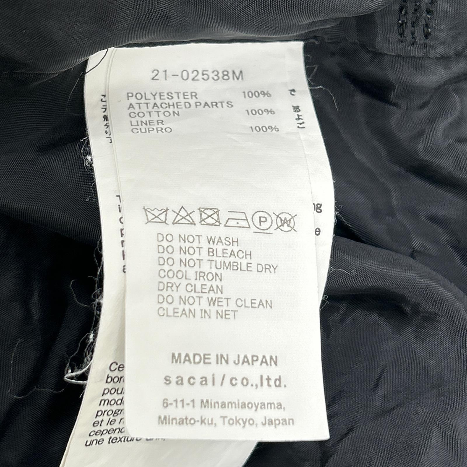 sacai サカイ 21-02538M 総柄 ベロア切替イージーパンツ 3 - メルカリ