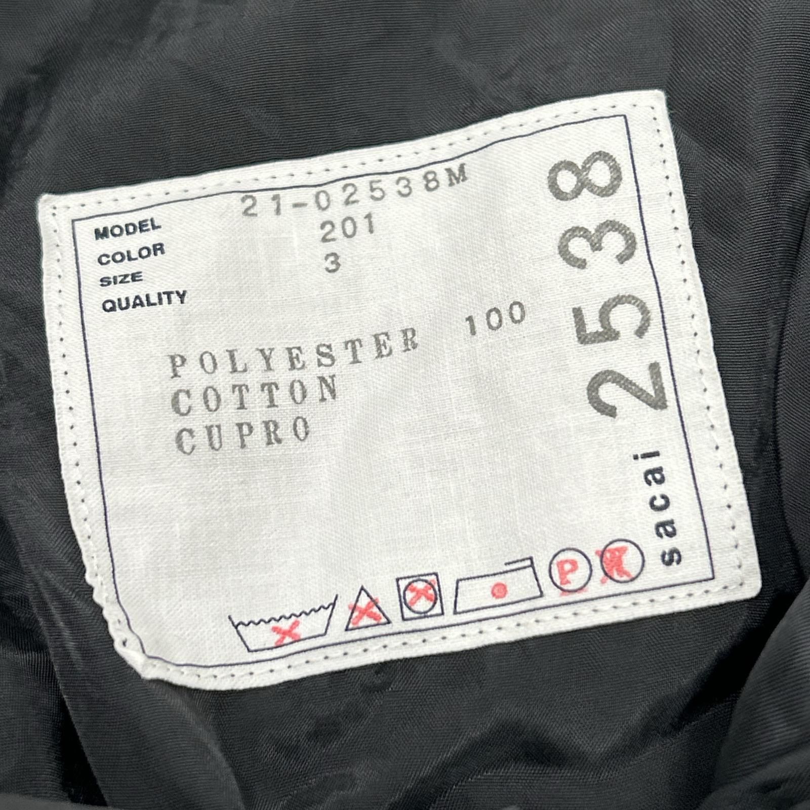 sacai サカイ 21-02538M 総柄 ベロア切替イージーパンツ 3 - メルカリ