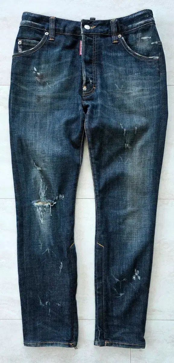 DSQUARED2 ルーキージーン ジッパバイカージーンズ/スリムデニムジーンズ 27 28インチ