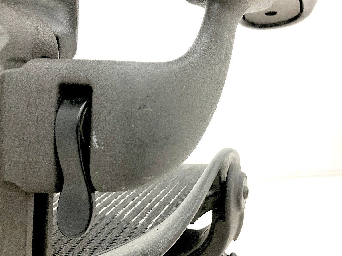 HermanMiller/ハーマンミラー■クラシックアーロンチェア Bタイプ■黒■スタンダード■可動肘■ランバー欠品