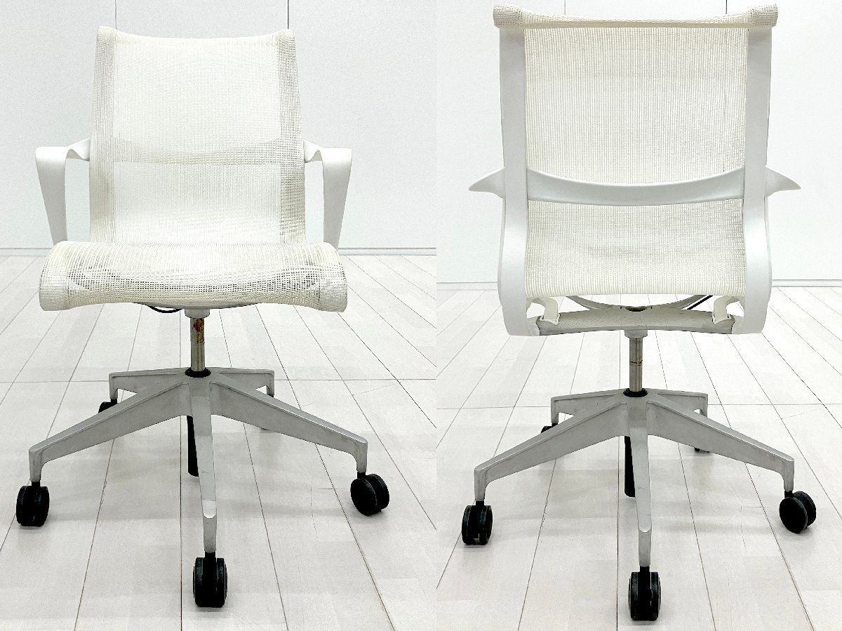 HermanMiller/ハーマンミラー■Setu / セトゥ アームチェア■ホワイト■ウレタンキャスター HermanMiller/ハーマンミラー■Setu / セトゥ アームチェア■ホワイト■ウレタンキャスター