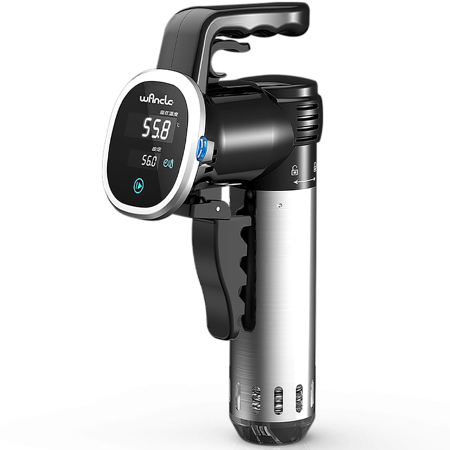 Wancle 低温調理器 真空調理器 850W 低温調理器具 Sous Vide低温調理機 低音調理器 静かな 片手操作Y 7dc670a9
