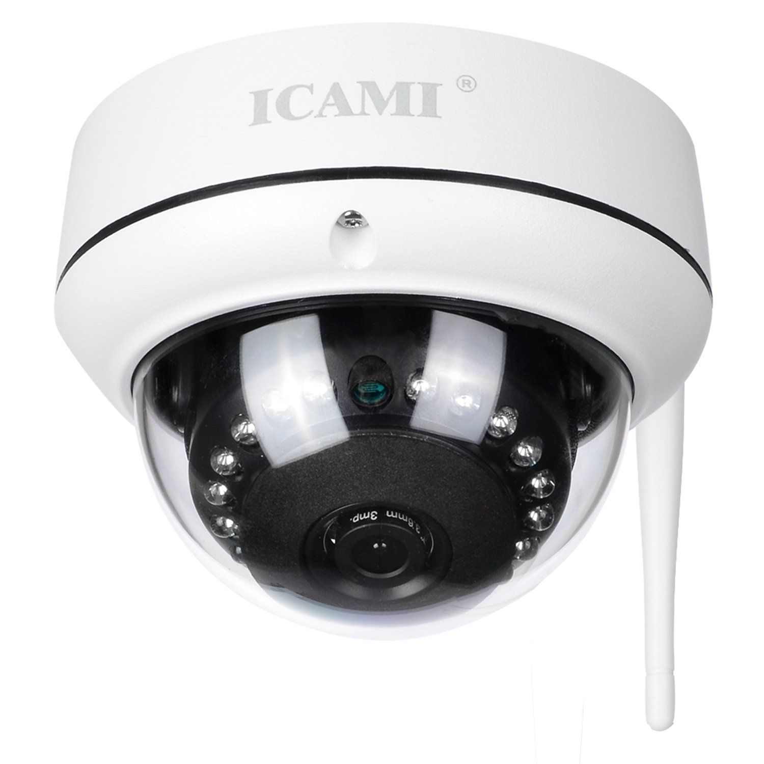 防犯カメラ HD 1080P ワイヤレス IP 監視カメラ SDカードスロット内臓で自動録画 WIFI対応 動体検知 アラーム機能 音声機能 暗視撮影 回転しませんY 110de5e2