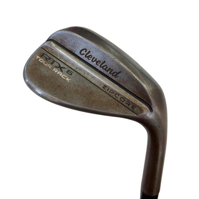 【中古】 クリーブランド Cleveland RTX-6 ZIPCORE ツアーラック(ノーメッキ) 56°/10° MID ウェッジ WG 純正特注シャフト (フレックスX) メンズ 男性用 右利き 右用 Cランク ゴルフクラブ