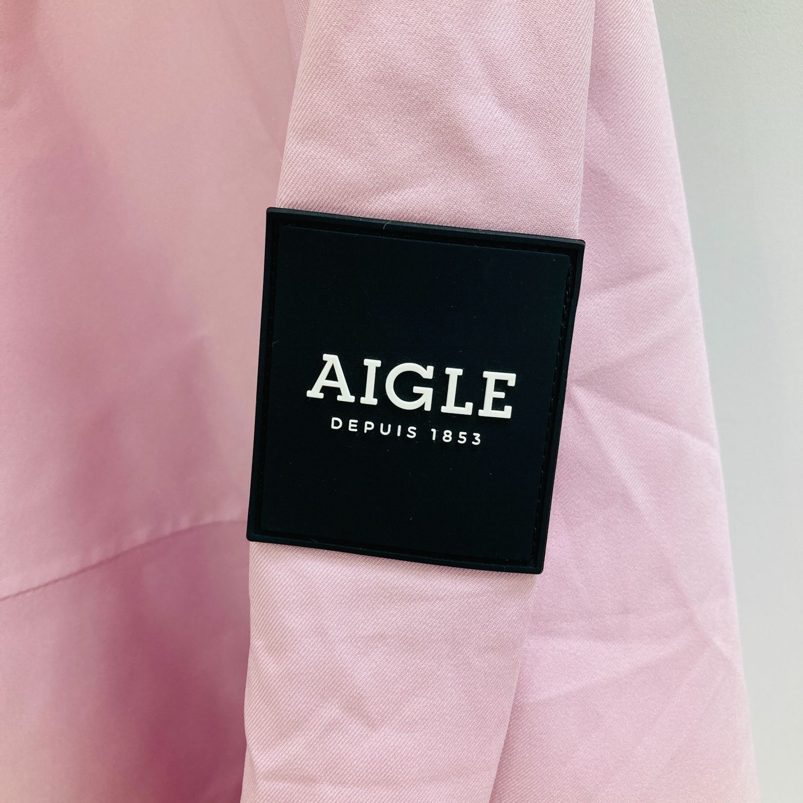 A【38サイズ】AIGLE エーグル レインポンチョ レインコート ピンク レディース