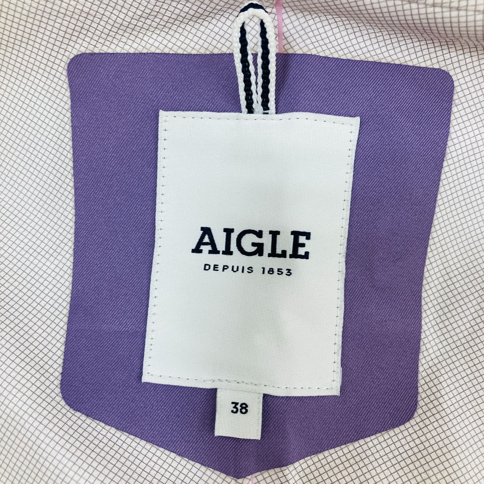 A【38サイズ】AIGLE エーグル レインポンチョ レインコート ピンク レディース
