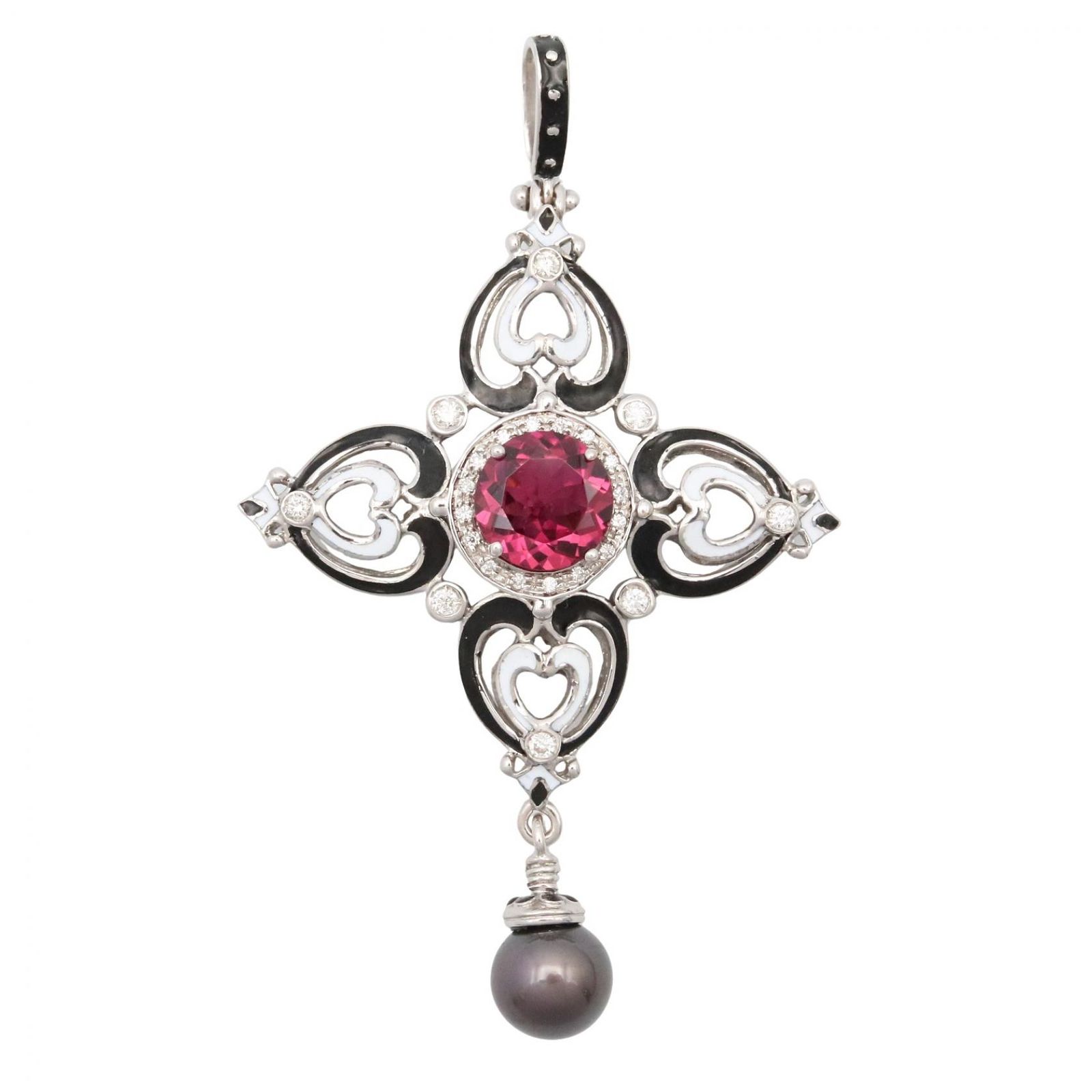 ジュエリー JEWELRY ペンダントトップ トルマリン トップ ﾄﾙﾏﾘﾝ 11.8g K18WG（ホワイトゴールド） トルマリン トップ レディース Used A 173,900円