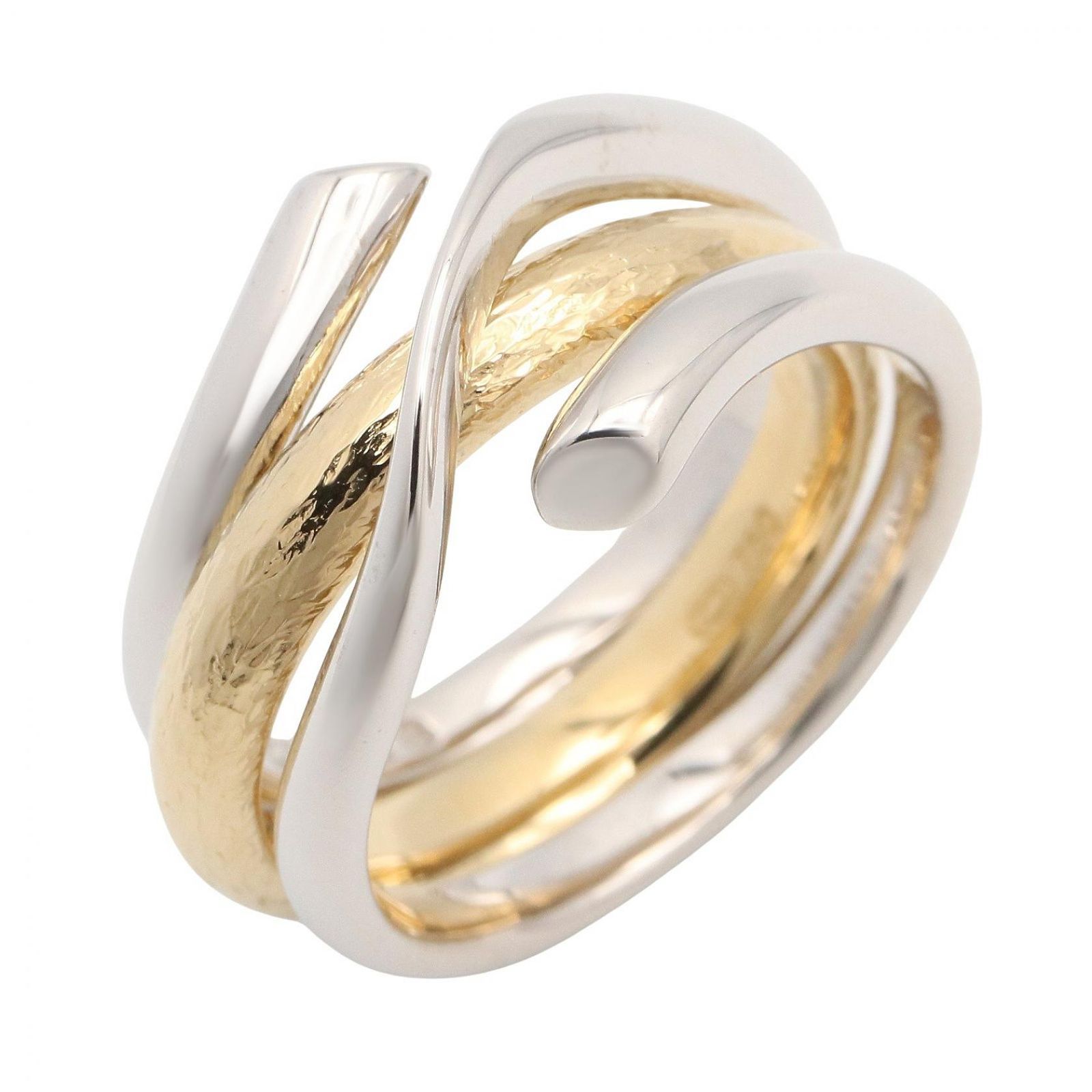 Georg Jensen Georg Jensen Ring Ring K18WG (White Gold) 18K (Yellow Gold) Ring Unisex Used A