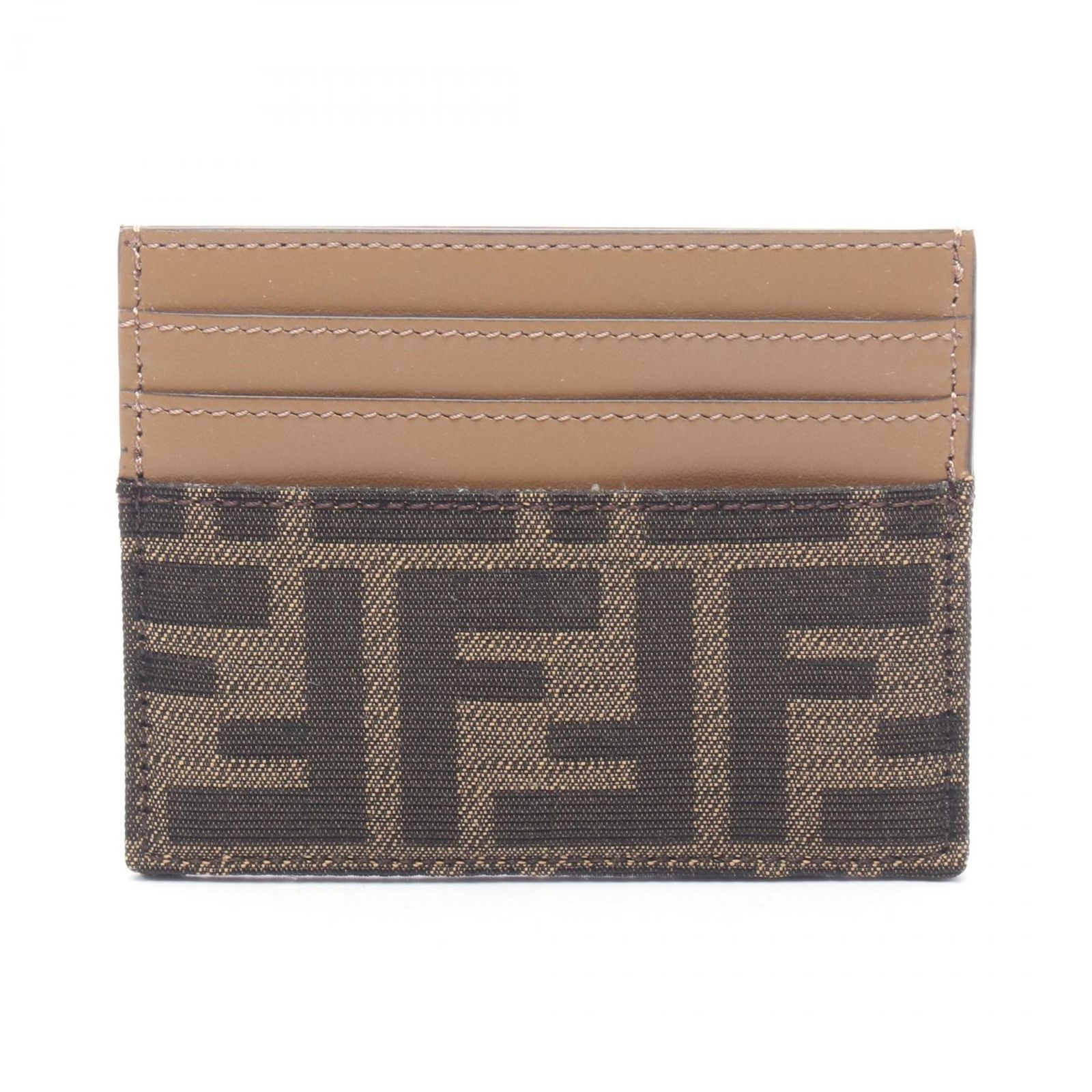 フェンディ FENDI カードケース ズッカ 8M0445A98PF0A6E ブラウン キャンバス レザー バゲット カードケース レディース 新品