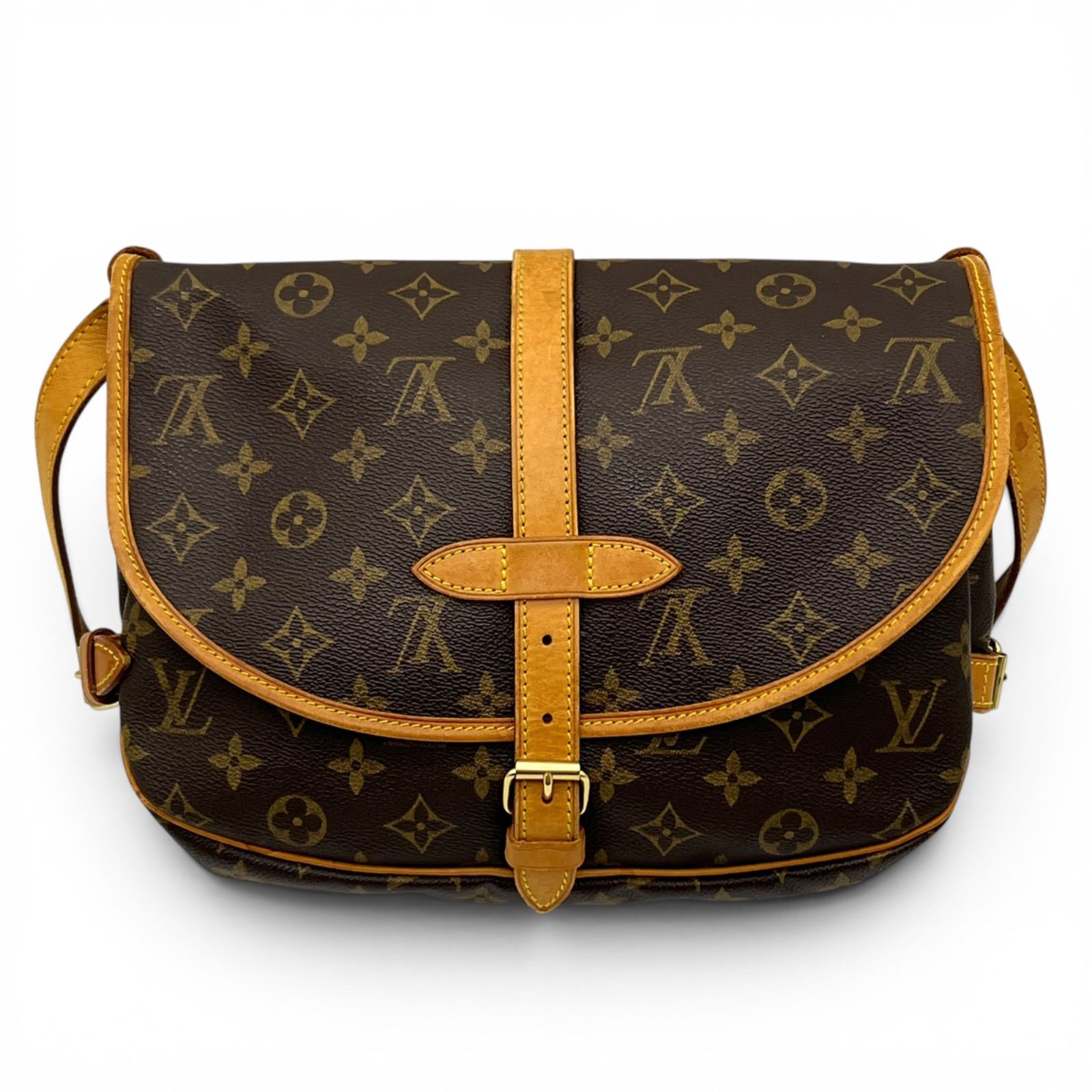 LOUIS VUITTON ルイヴィトン ソミュール30 モノグラム ショルダー