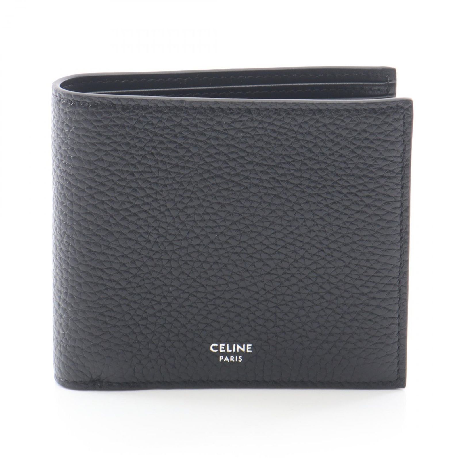 セリーヌ CELINE 二つ折り財布 10C873GTZ38SI ブラック レザー 二つ折り財布 レディース 新品