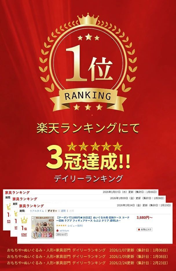 ぬいぐるみ用 収納ケース コーナー収納 ラブブ フィギュアケース らぶぶ クリア 透明LABUBU ディスプレイボックス 保護ケース 汚れ防止 防 ぬいぐるみ用 収納ケース コーナー収納 ラブブ フィギュアケース らぶぶ クリア 透明LABUBU ディスプレイボックス 保護ケース 汚れ防止 防
