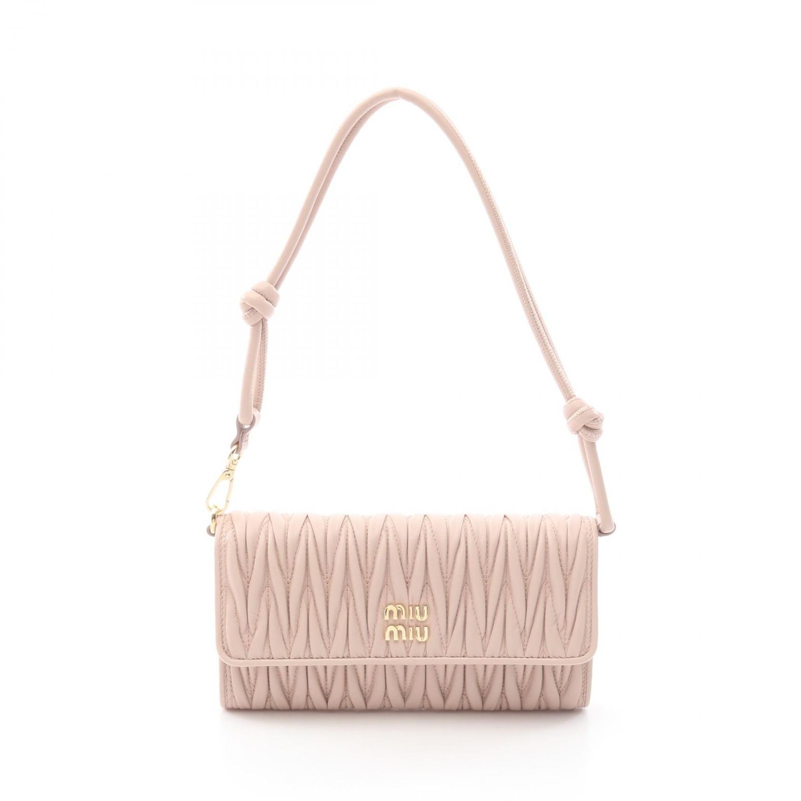 ミュウ ミュウ Miu Miu ショルダーバッグ マテラッセ 5MT025AFPPF0236 ピンクベージュ レザー ショルダーバッグ レディース 新品
