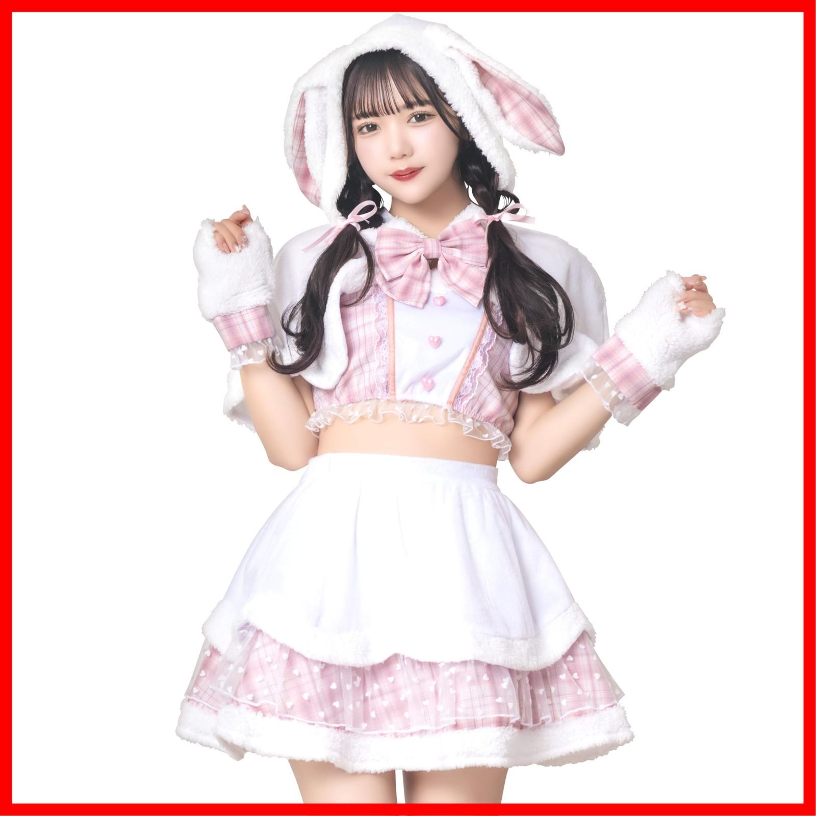 クリスマス スノーラビット コスプレ レディース リリカルパレット ピンク クリアストーン(Clearstone)