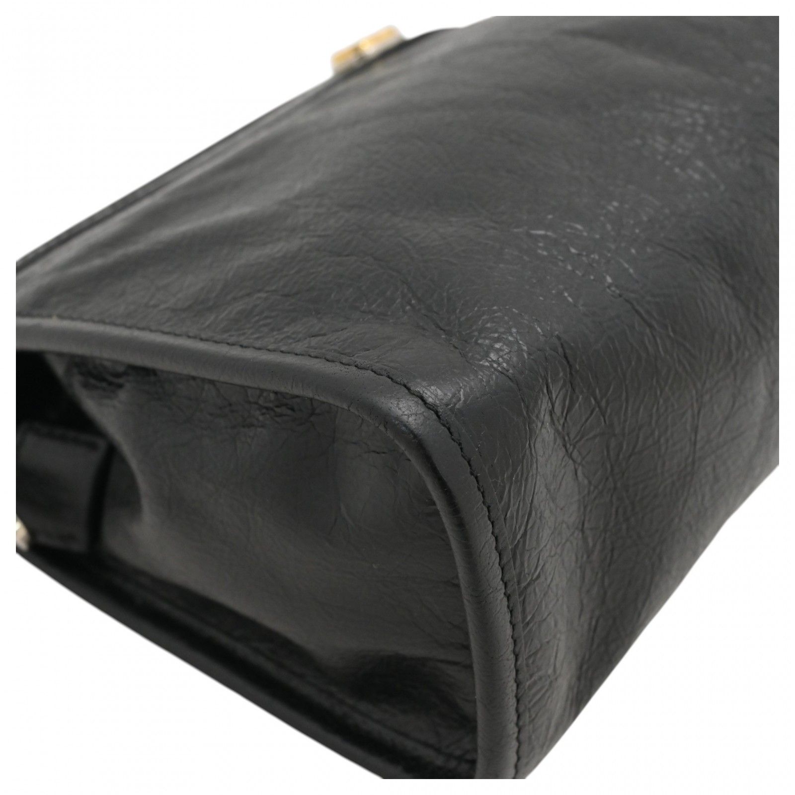 【中古】グッチ インターロッキングG クラッチバッグ GGロゴ ブラック Bランク gu1836hh