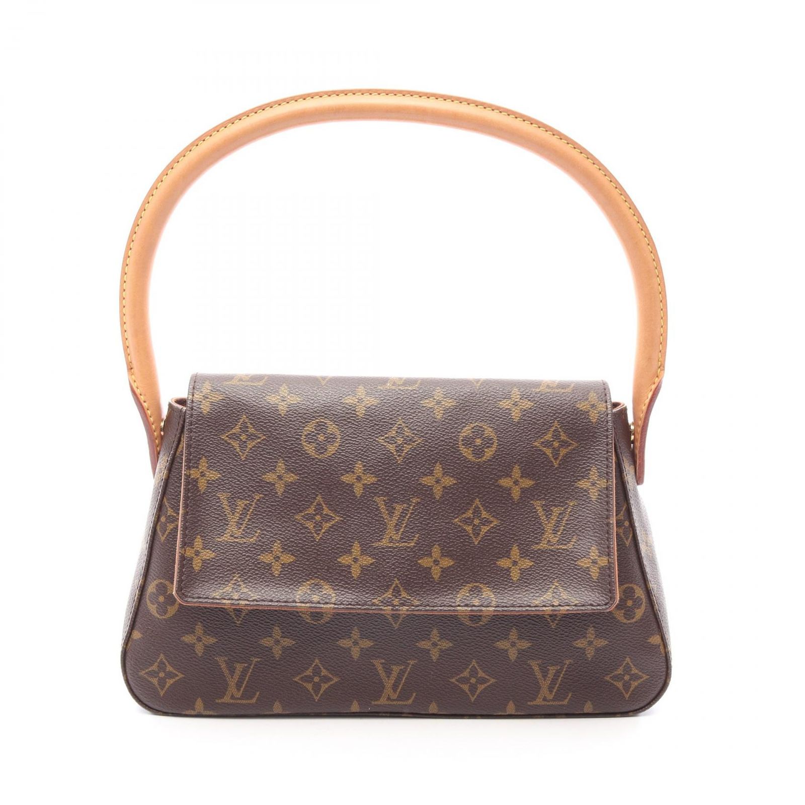 ルイ・ヴィトン LOUIS VUITTON ハンドバッグ ミニルーピング M51147 PVCコーティングキャンバス レザー ミニ・ルーピング レディース Used B