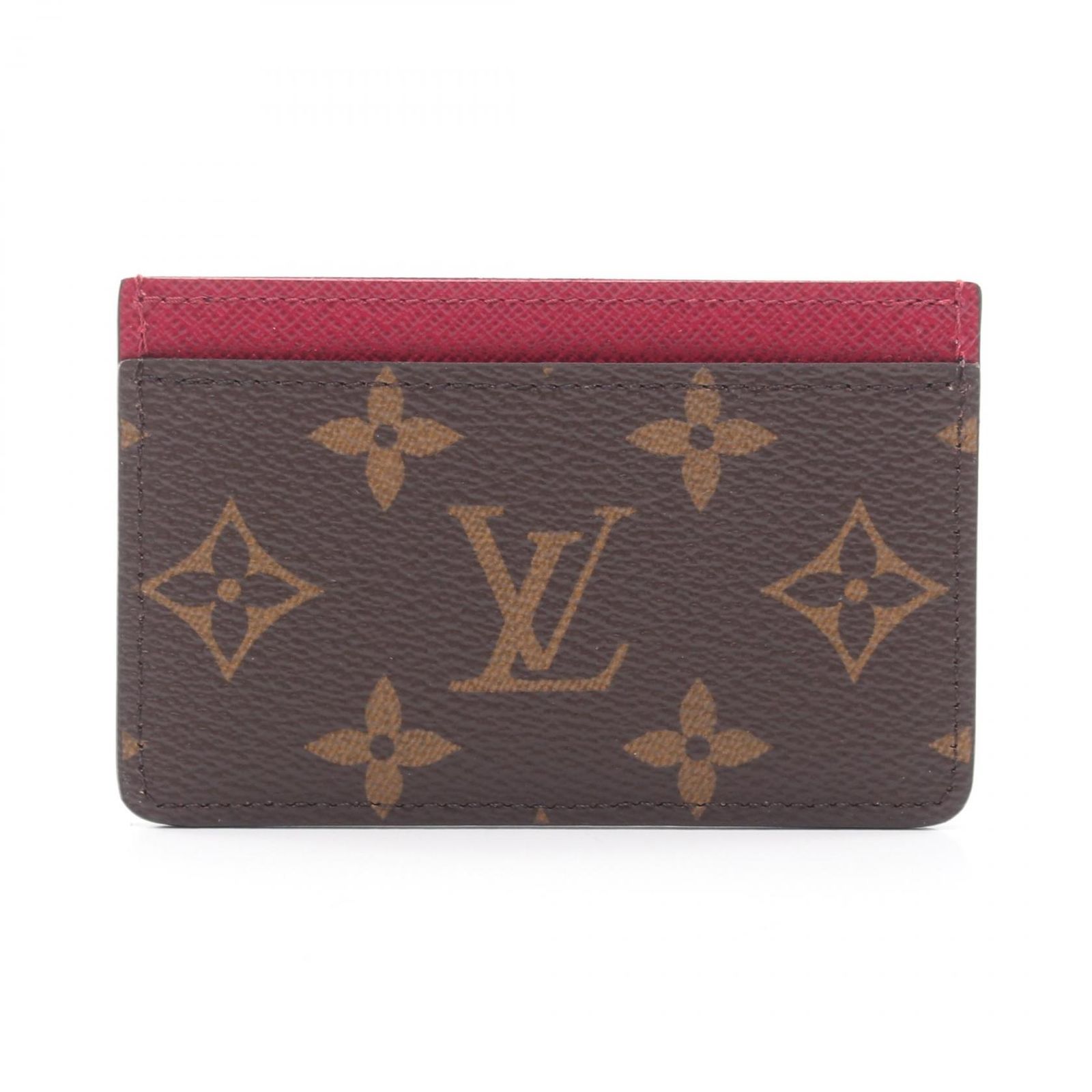 ルイ・ヴィトン LOUIS VUITTON カードケース ポルト カルト サーンプル モノグラム フューシャ M60703 フューシャ レザー ポルト カルト・サーンプル レディース
