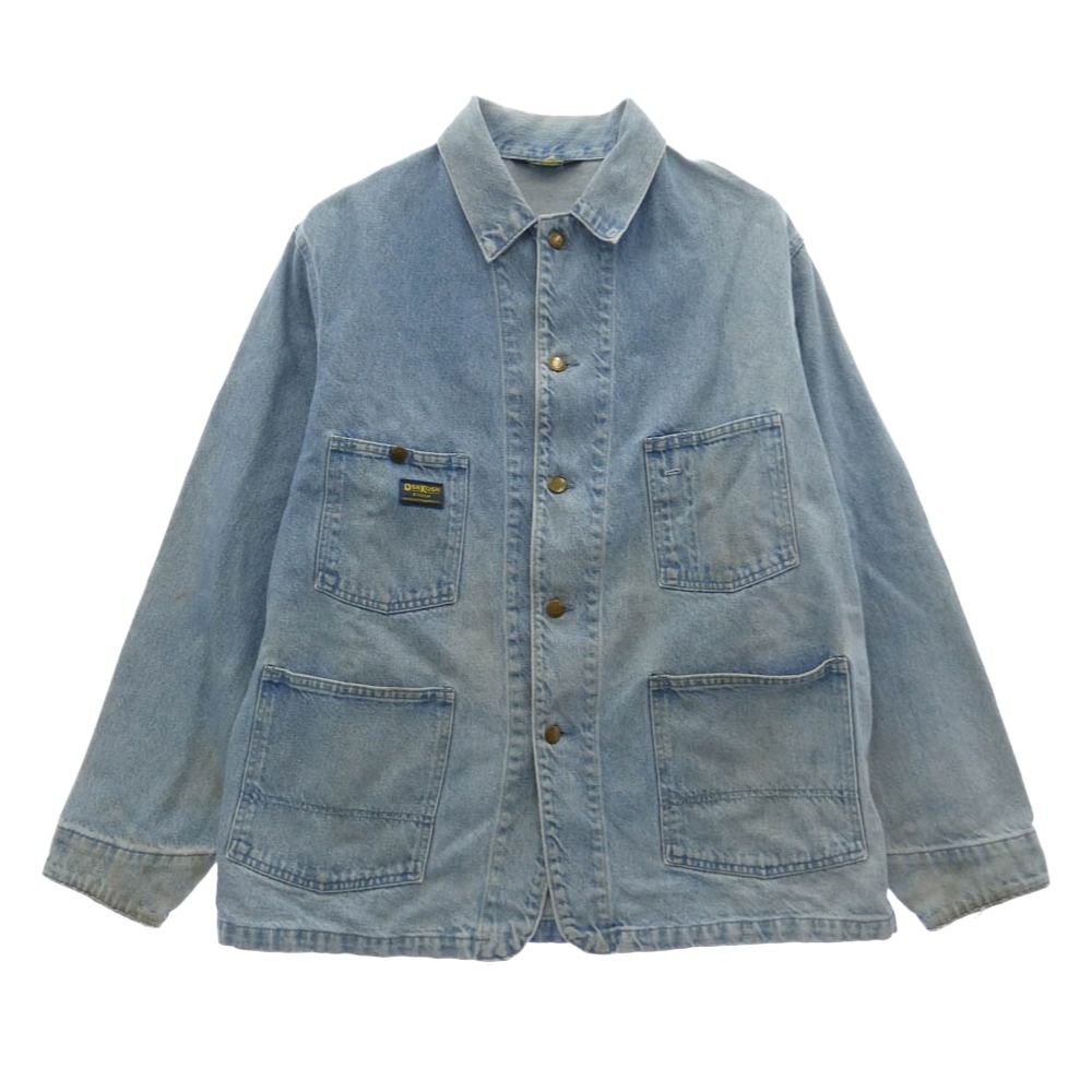 OSHKOSH オシュコシュ 80s 三角タグ デニム カバーオール ジャケット インディゴブルー系【中古】