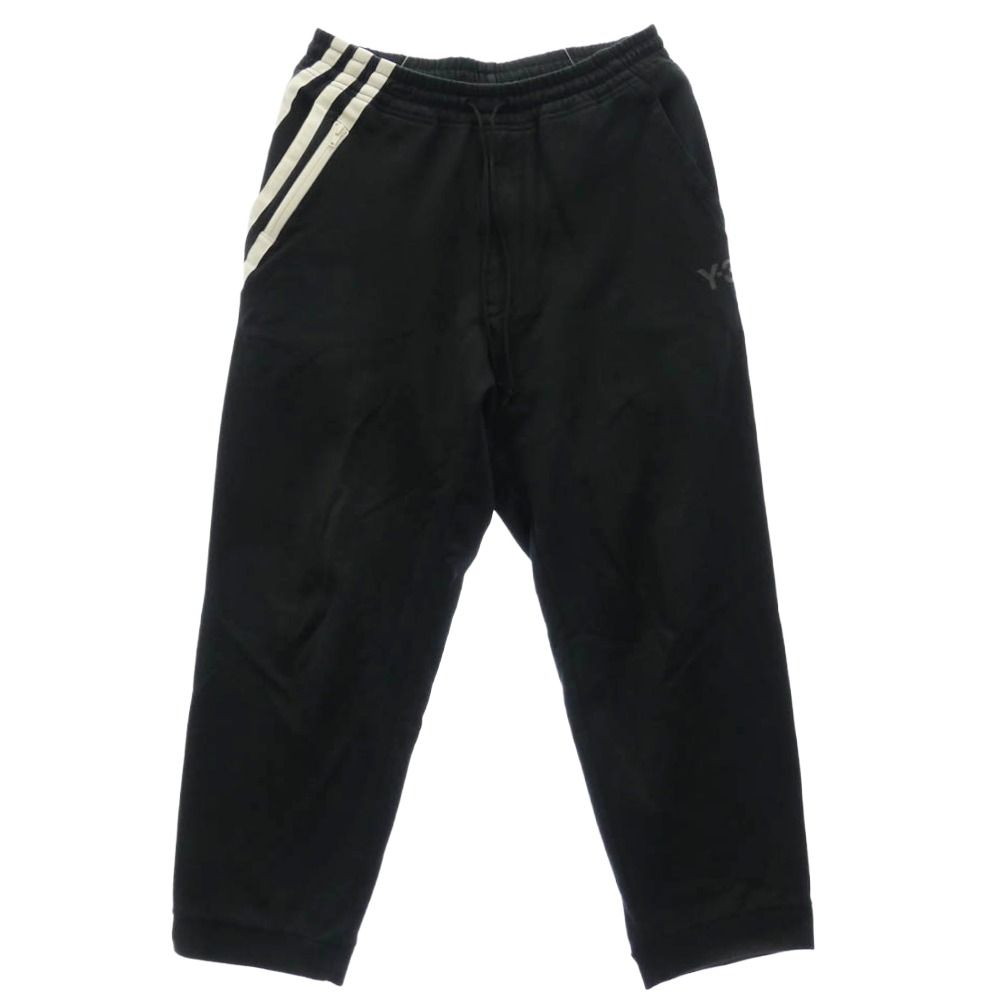 Y-3 Yohji Yamamoto ワイスリー ヨウジヤマモト FJ0382 3 STP French terry Cuff pants フレンチテリー カフス トラック パンツ ブラック系 M【中古】