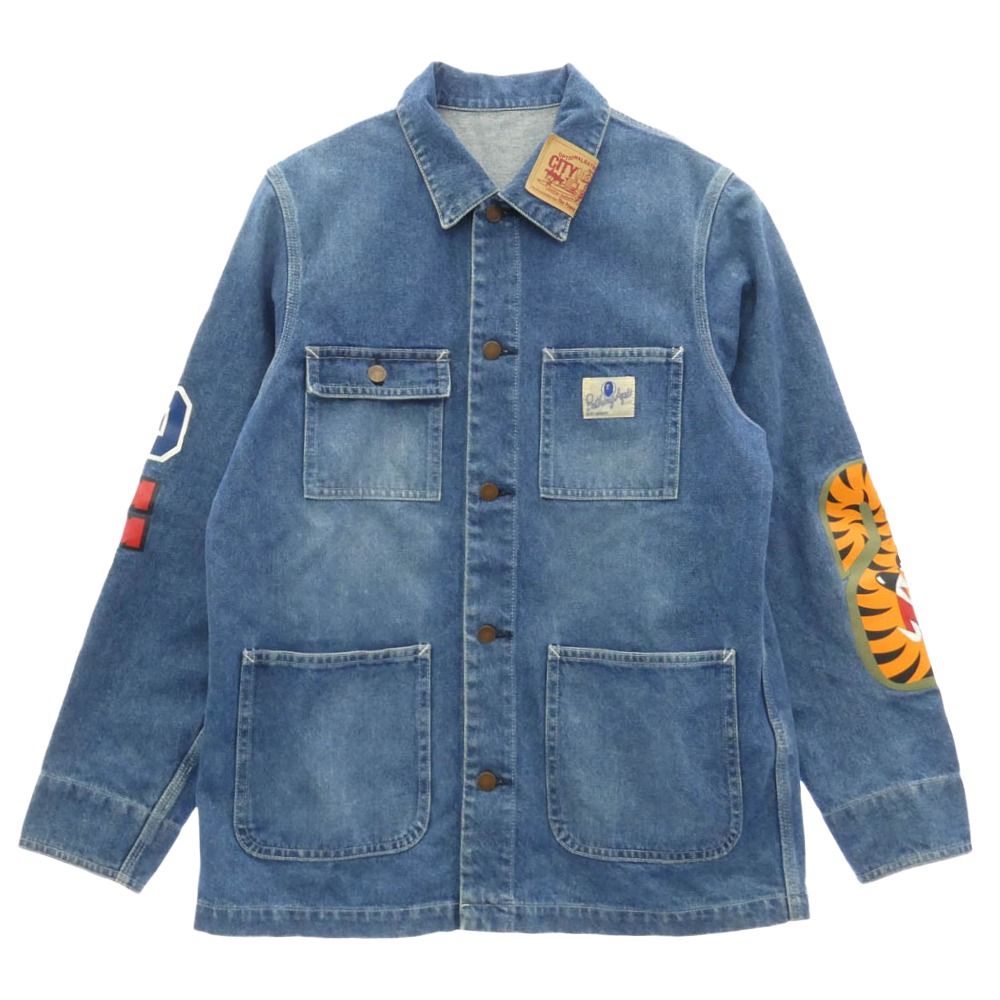 A BATHING APE アベイシングエイプ SHARK DENIM JACKET シャーク
