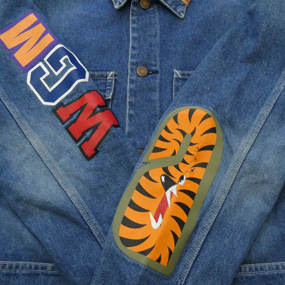 A BATHING APE アベイシングエイプ SHARK DENIM JACKET シャーク