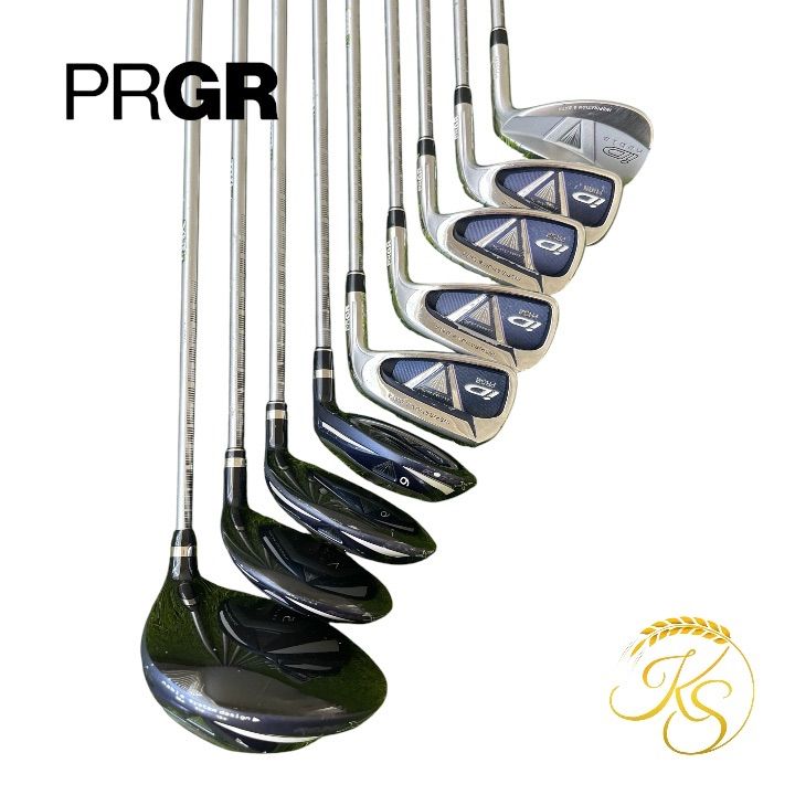 プロギア　レディース　ゴルフクラブ　9本　右　PRGR　iD nabla カーボン　A