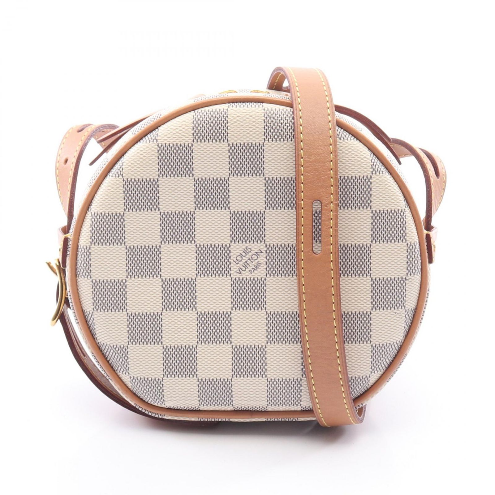 ルイ・ヴィトン LOUIS VUITTON ショルダーバッグ ボワット シャポー スープルPM ダミエアズール N40333 PVCコーティングキャンバス レザー ボワット・シャポー スープルPM