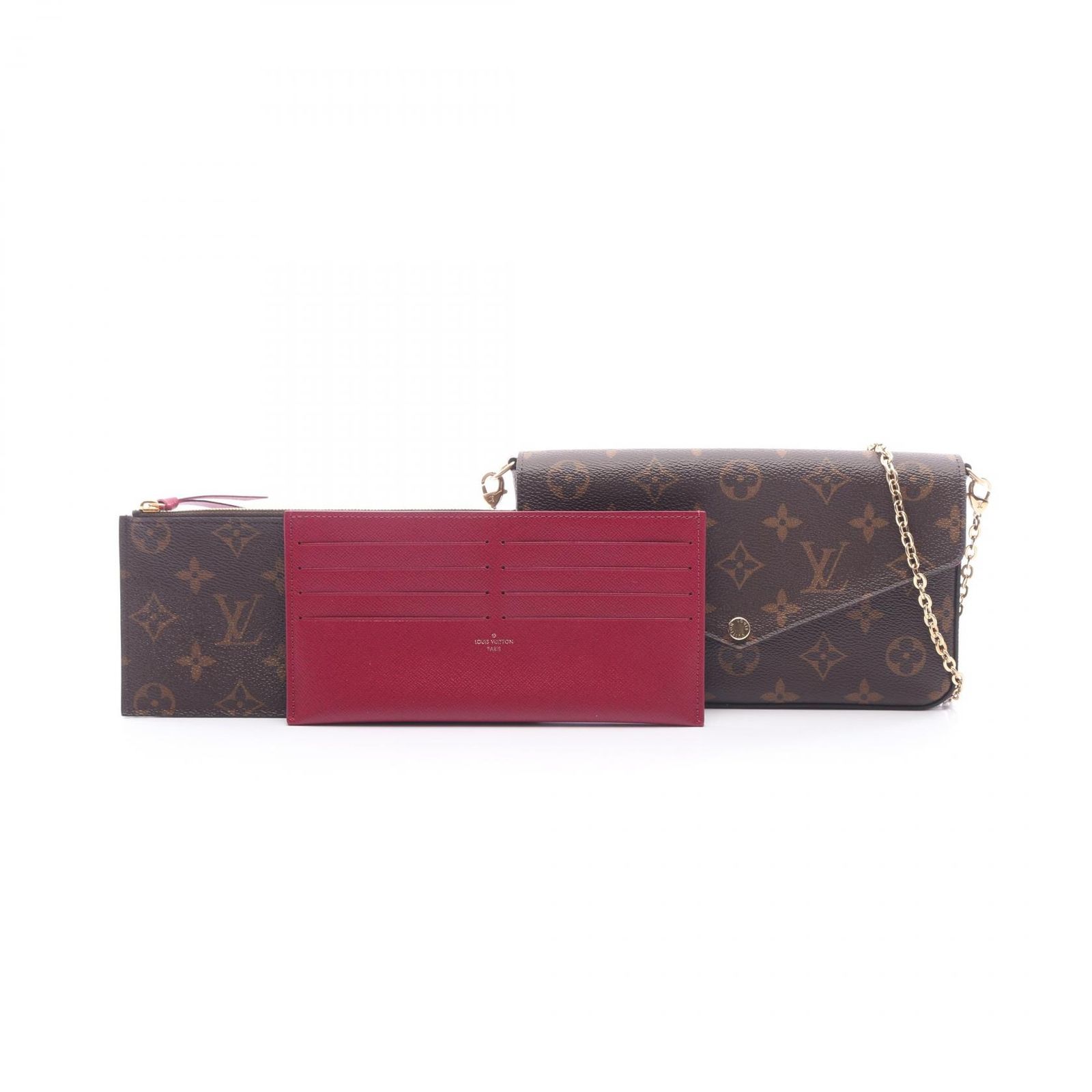 ルイ・ヴィトン LOUIS VUITTON ショルダーバッグ ポシェット フェリシー モノグラム フューシャ M61276 PVCコーティングキャンバス レザー ポシェット・フェリシー ルイ・ヴィトン LOUIS VUITTON ショルダーバッグ ポシェット フェリシー モノグラム フューシャ M61276 PVCコーティングキャンバス レザー ポシェット・フェリシー