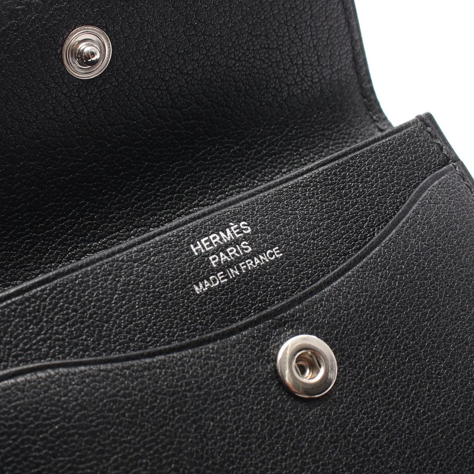 エルメス HERMES コインケース イリアード コンパクト カードケース H084500CKAC ブラック その他 イリアード コンパクト ブラック レディース Used A