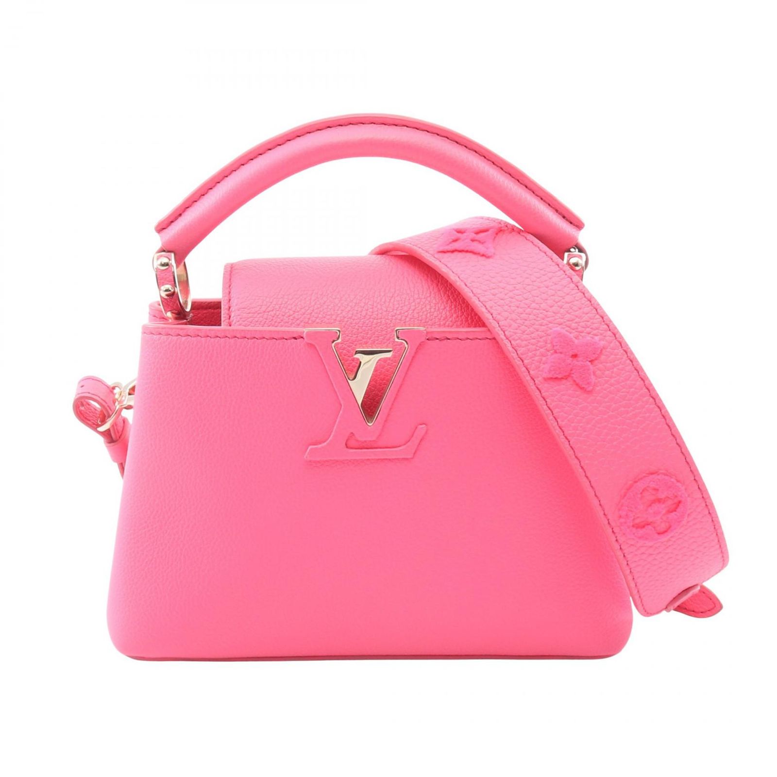 ルイ・ヴィトン LOUIS VUITTON ハンドバッグ カプシーヌ MINI 2WAY M20848 ネオンピンク レザー カプシーヌMINI レディース Used A