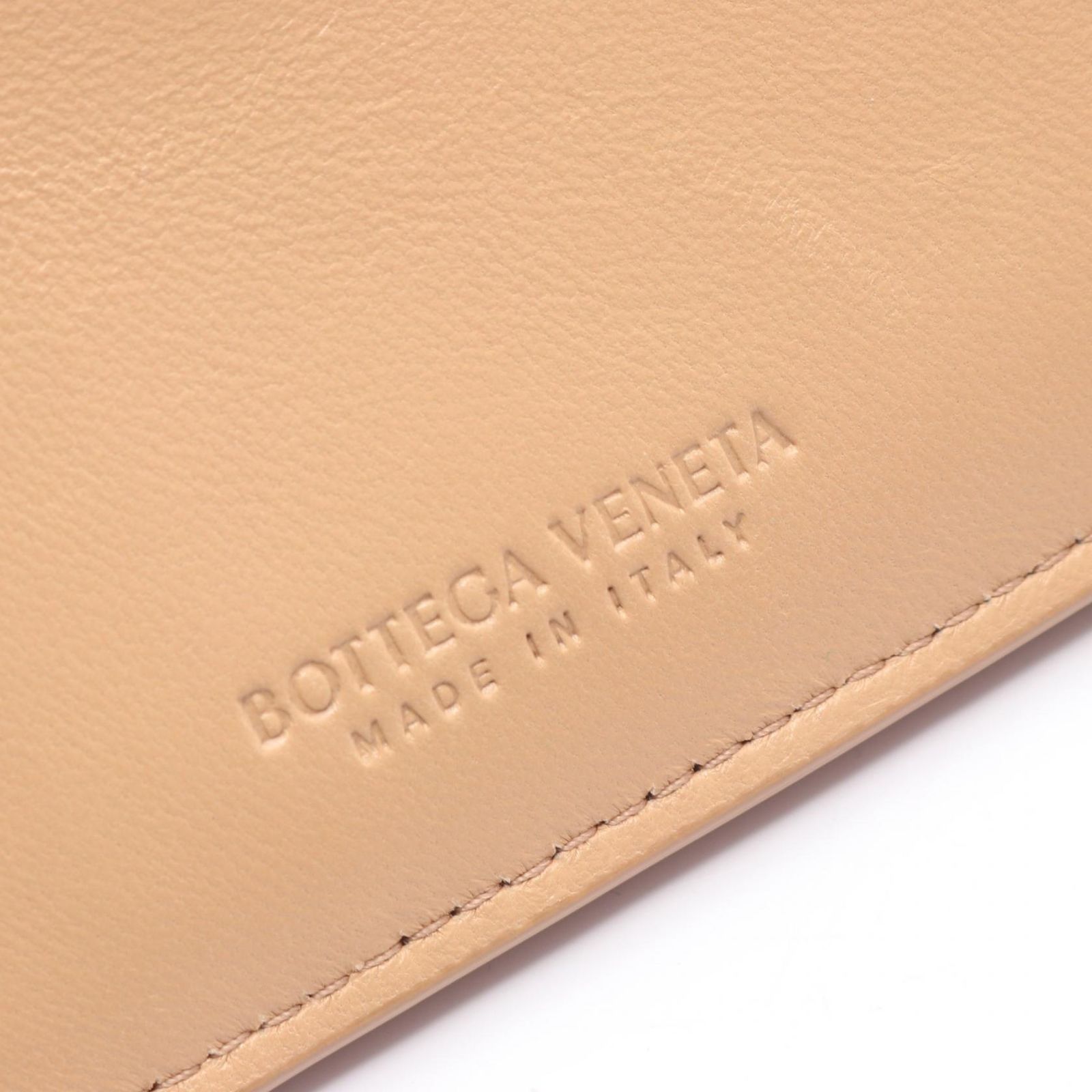 ボッテガヴェネタ BOTTEGA VENETA コインケース カセット カードケース ベージュ レザー マキシイントレチャート コインカードケース レディース Used A ボッテガヴェネタ BOTTEGA VENETA コインケース カセット カードケース ベージュ レザー マキシイントレチャート コインカードケース レディース Used A