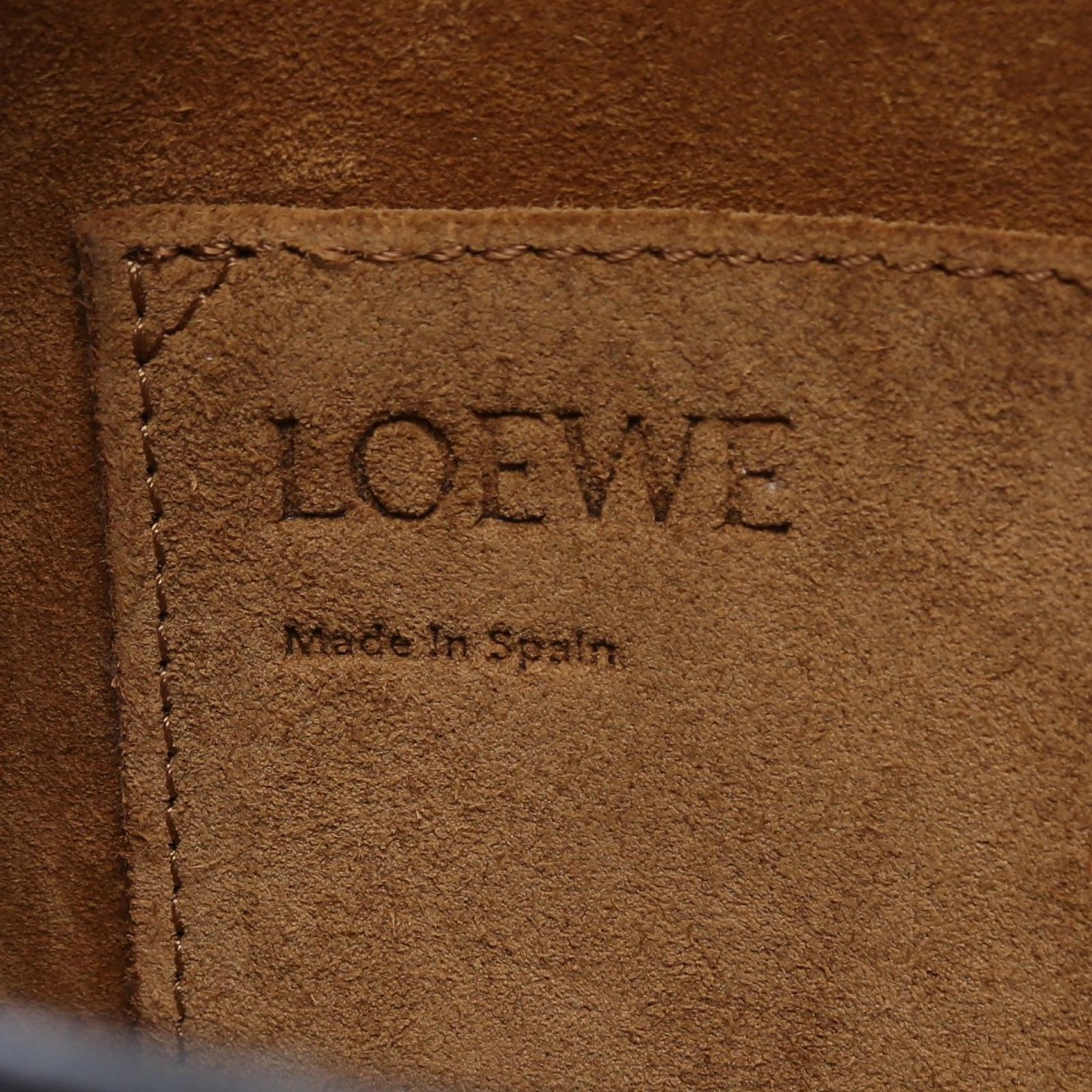 ロエベ LOEWE ショルダーバッグ ゲート スモール 321.12.T20 ネイビー/オフホワイト レザー ゲート バッグ スモール レディース Used B