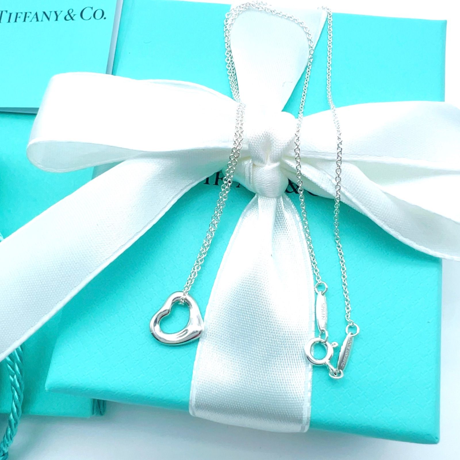 TIFFANY ティファニー オープンハートネックレス シルバー 11㎜ 新品✨Tiffanyティファニー オープンハートネックレス11mm プレゼント