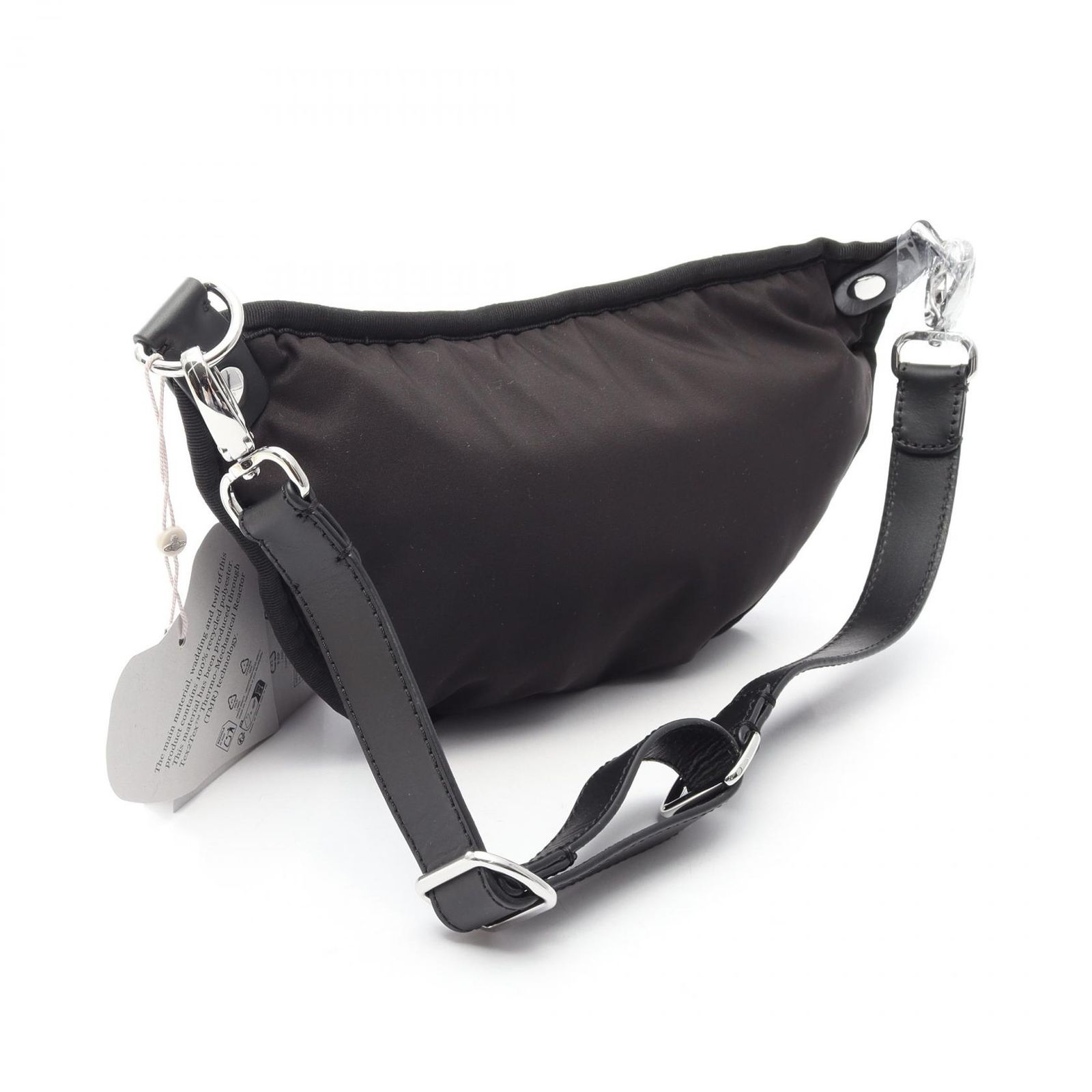 ヴィヴィアンウエストウッド Vivienne Westwood ウエストバッグ City オーブ 43070034UW019EN403 ブラック/シルバー ナイロン レザー ショルダーバッグ レディース 新品 ヴィヴィアンウエストウッド Vivienne Westwood ウエストバッグ City オーブ 43070034UW019EN403 ブラック/シルバー ナイロン レザー ショルダーバッグ レディース 新品