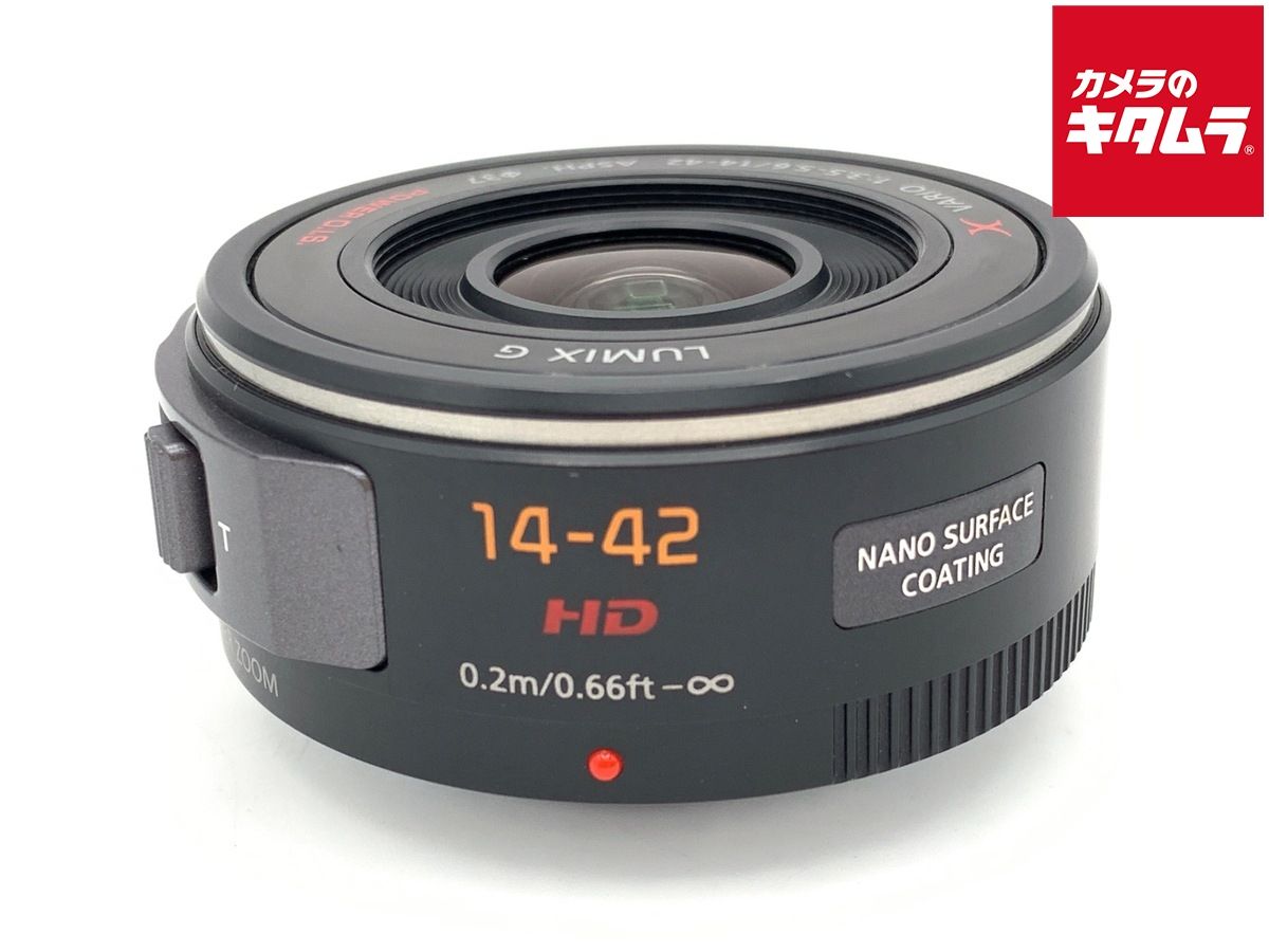 【中古】 【並品】 パナソニック LUMIX G X VARIO PZ 14-42mm/F3.5-5.6 POWER O.I.S. [H-PS14042] ブラック