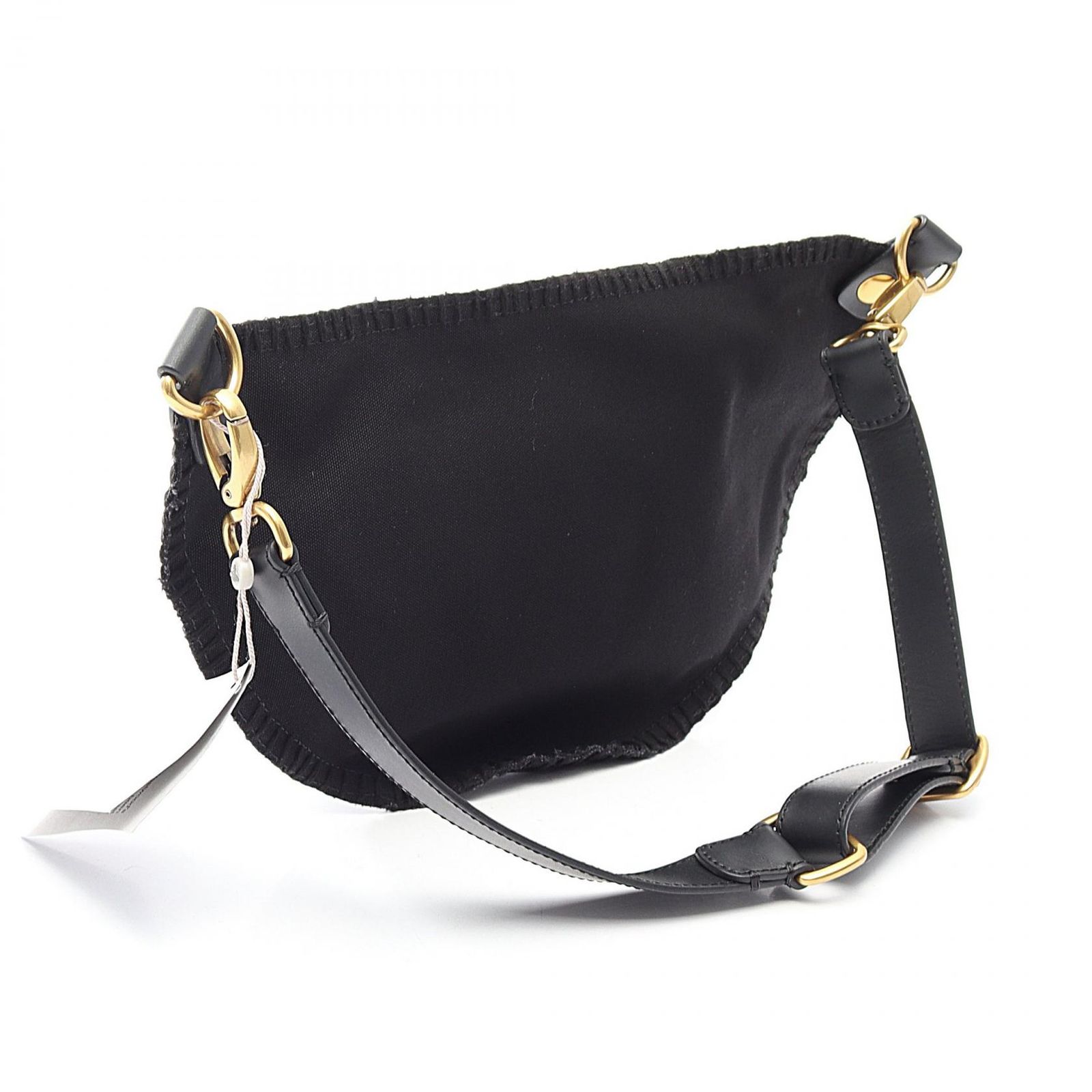 ヴィヴィアンウエストウッド Vivienne Westwood ウエストバッグ シティ バムバッグ 43070034UW01CJN401 ブラック/ゴールド キャンバス レザー ショルダーバッグ レディース