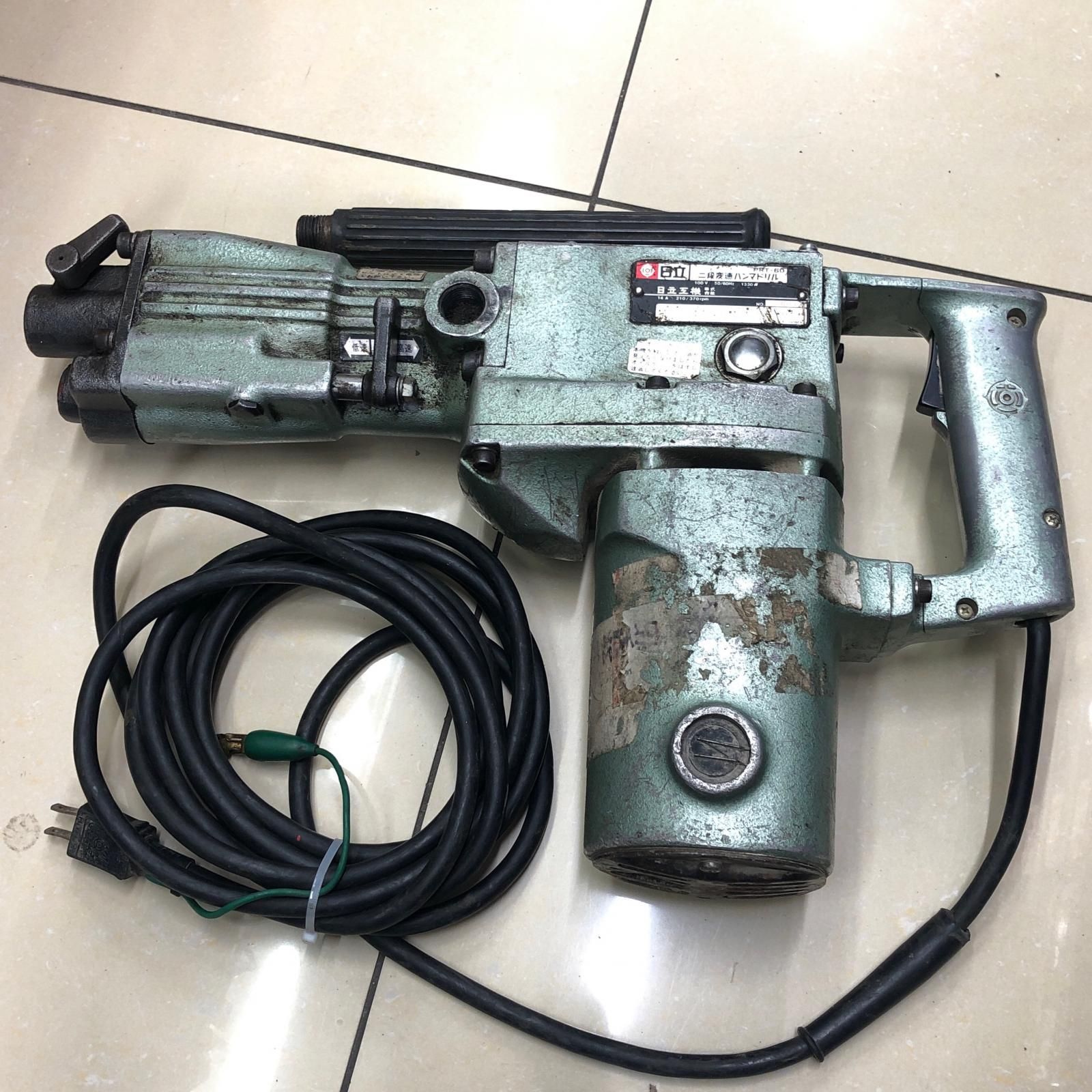 HITACHI 日立 二段変速ハンマドリル PRT-60 グレー - メルカリ