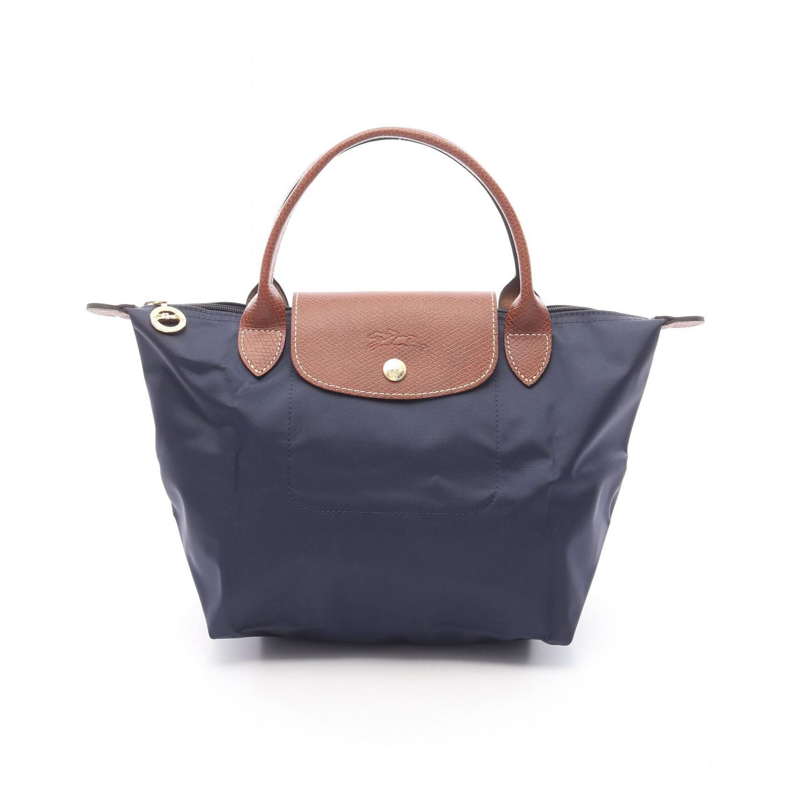 ロンシャン Longchamp トートバッグ ル プリアージュ オリジナル S L1621089P68 ネイビー キャンバス レザー ル プリアージュ オリジナル S トップハンドルバッグ レディース