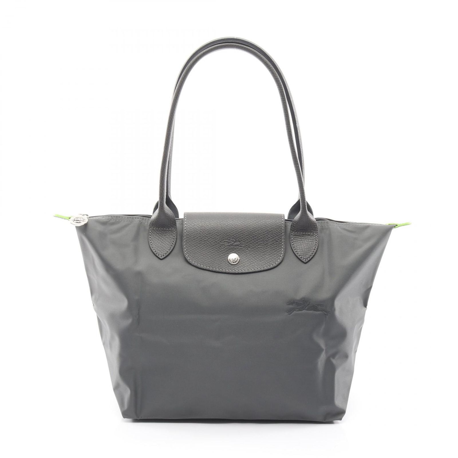 ロンシャン Longchamp トートバッグ ル プリアージュ グリーン M L2605919P66 グラファイト キャンバス レザー ル プリアージュ グリーン M ショルダーバッグ レディース
