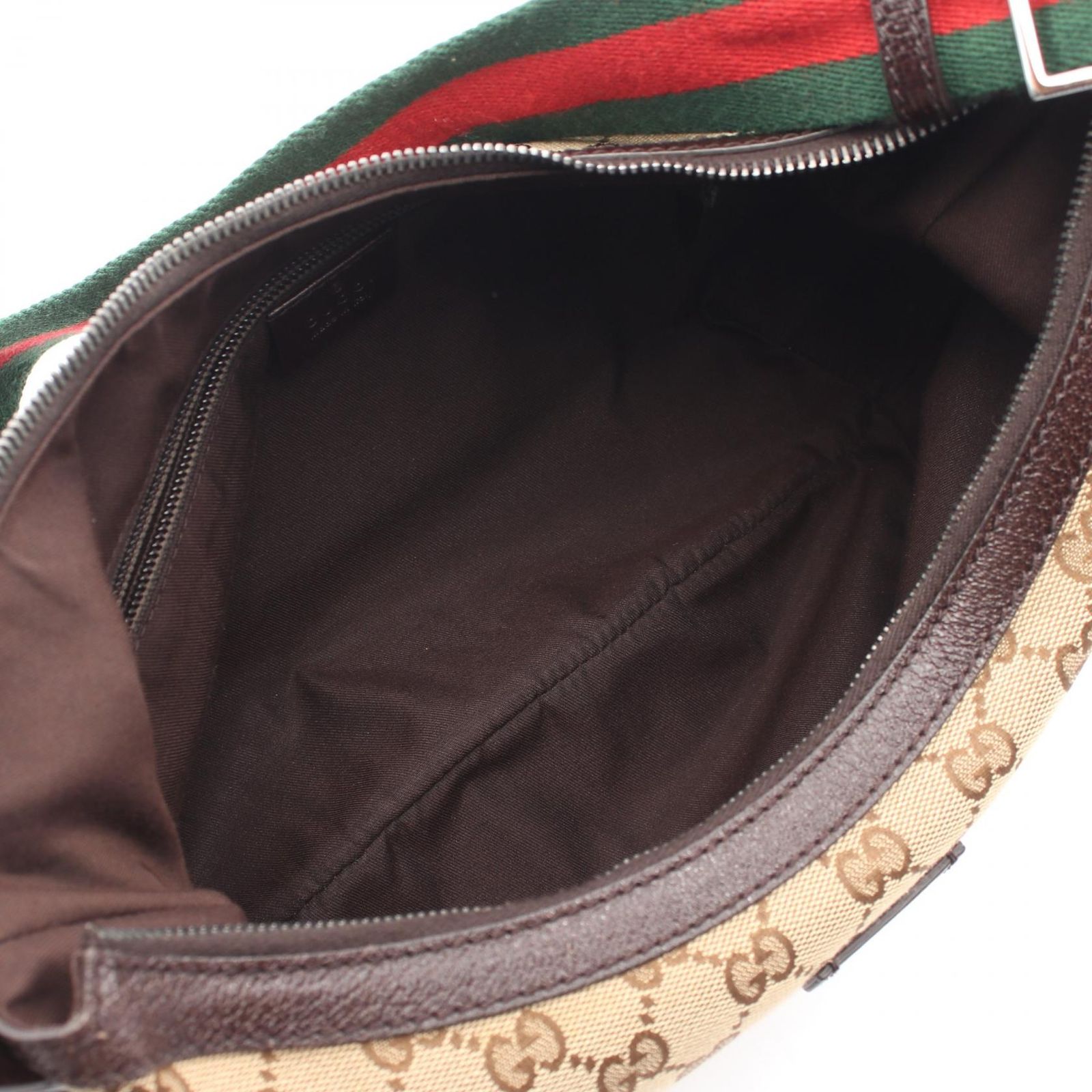 グッチ GUCCI ショルダーバッグ GGキャンバス 181092 ベージュ/ブラウン キャンバス レザー シェリーライン ショルダー レディース Used B