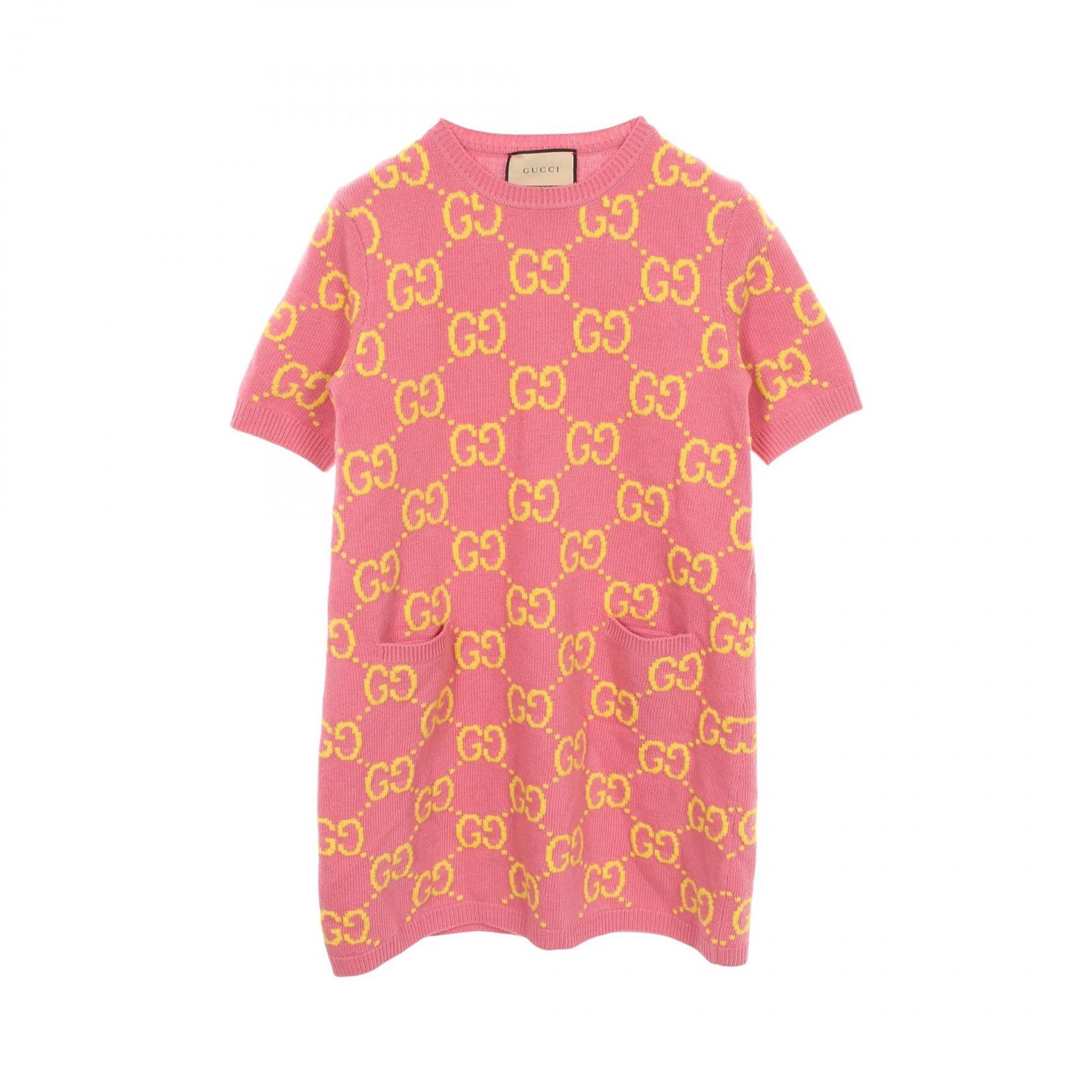 グッチ GUCCI ワンピース GGジャガード ウール ニットワンピース 