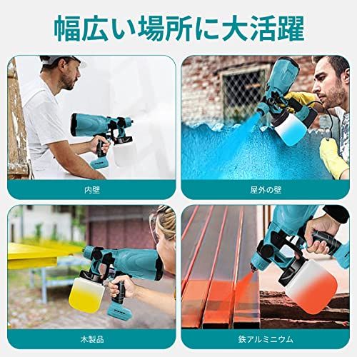 コードレススプレーガン 充電式 電動スプレー 家庭用塗装ガン マキタ18Vバッテリー対応 【水平 垂直 円弧噴霧】 噴射量調節可能 800mlタンク付き電動塗装機 日本語取扱説明書 【本体のみ・バッテリー・充電器別売 】kk e7445c79 コードレススプレーガン 充電式 電動スプレー 家庭用塗装ガン マキタ18Vバッテリー対応 【水平 垂直 円弧噴霧】 噴射量調節可能 800mlタンク付き電動塗装機 日本語取扱説明書 【本体のみ・バッテリー・充電器別売 】kk e7445c79