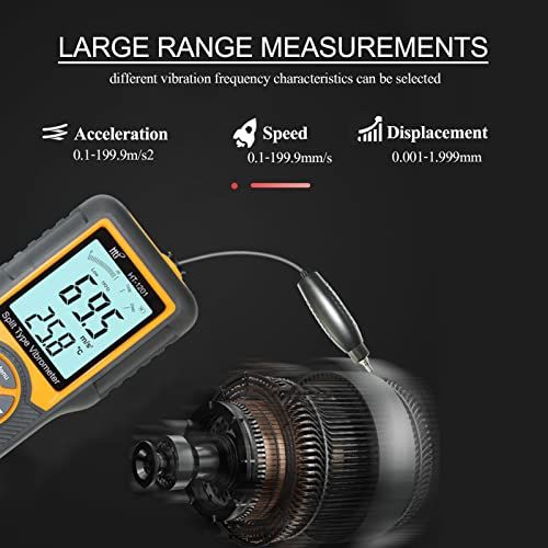 Acogedor Acogedor　デジタル振動計、振動計測器、振動計テスター、高精度、振動速度/加速度/変位測定 、機械設備の振動測定に適合、機械製造や電力や化学工学などに向けkk f538b68f
