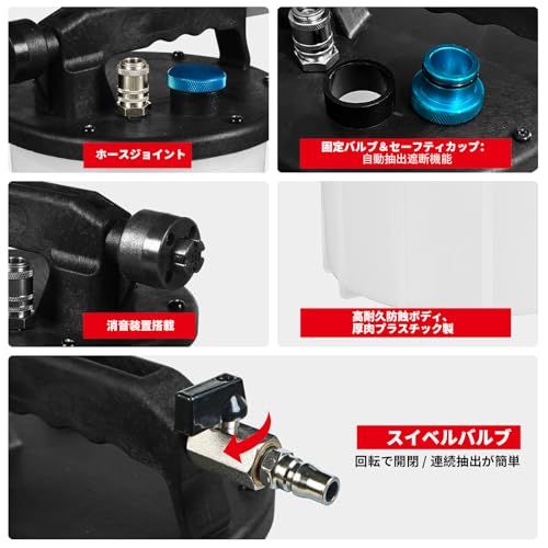 Jack Boss 3L エアー式ブレーキブリーダー エア抜き ブレーキフルード交換kk 624198d6